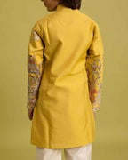 Festive Mustard Yellow Kurta for Boys - 6-12 years