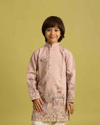 Ethnic Dusty Rose Festive Kurta for Boys - 6-12 years