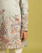 Sage Green Kurta set for Boys - 6-12 yeras