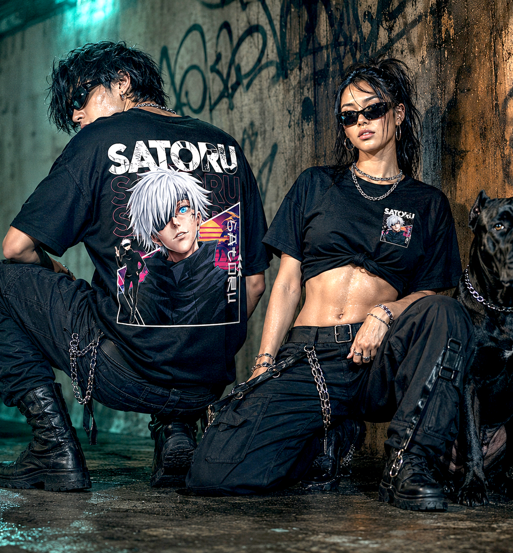 Unisex Basic Satoru T-Shirt, 7 colors, 6 sizes