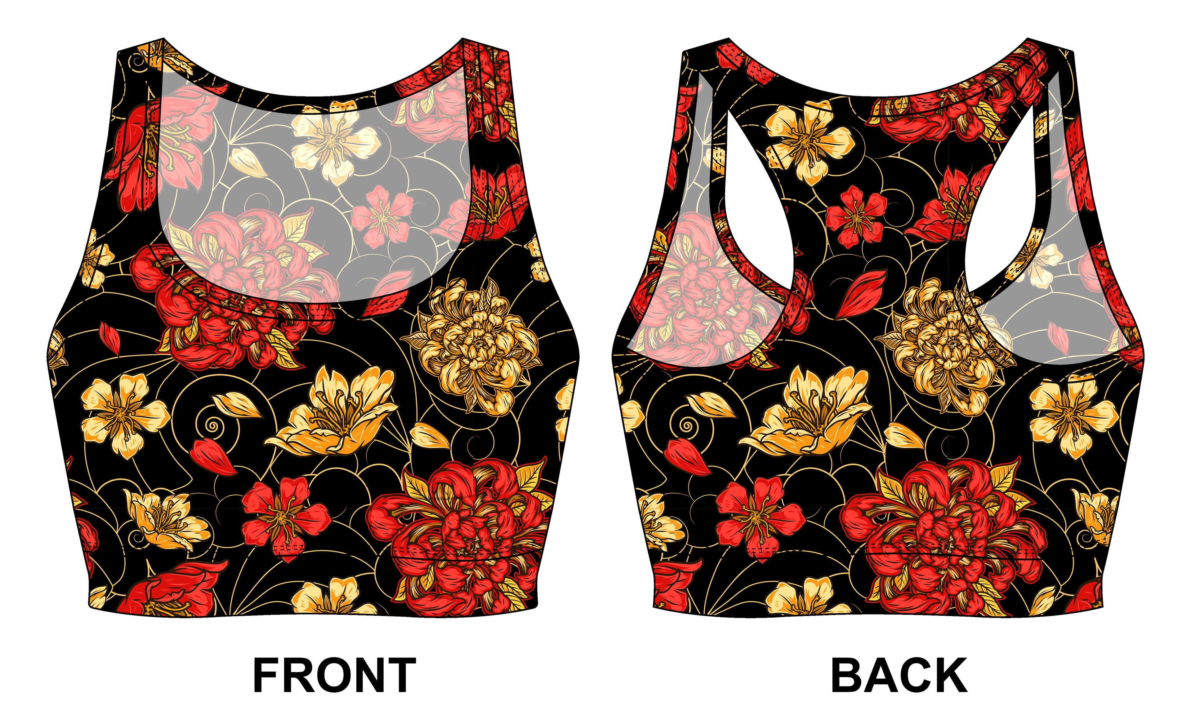 Sports breathable poly-spandex blend with a 220 GSM Bra - Gym Wear