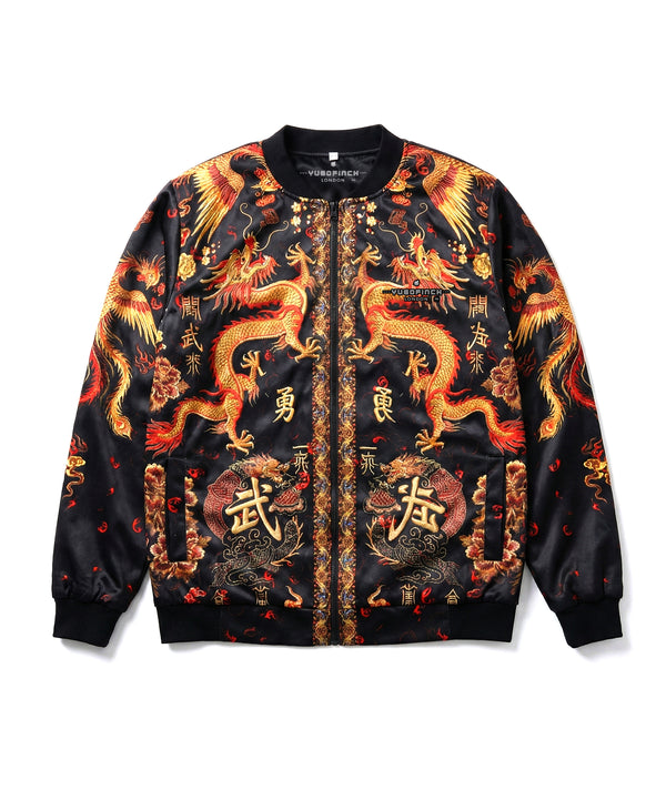 Men's AOP 240 GSM premium poly brushed fleece, Bomber Jacket - Image 2
