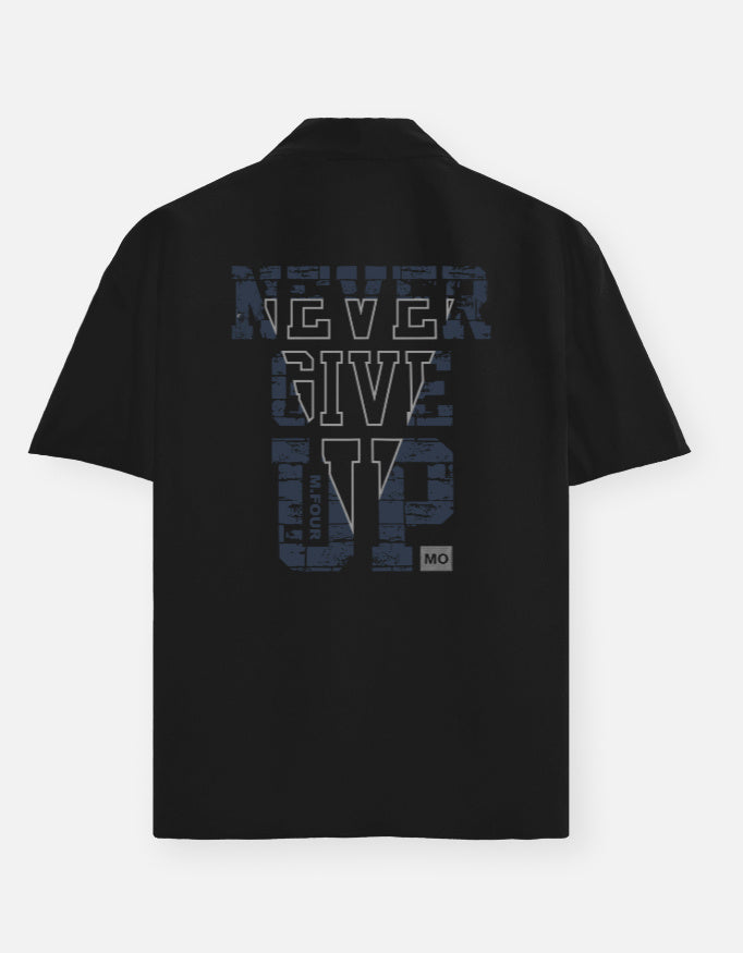 Navy blue polo shirt on a white background