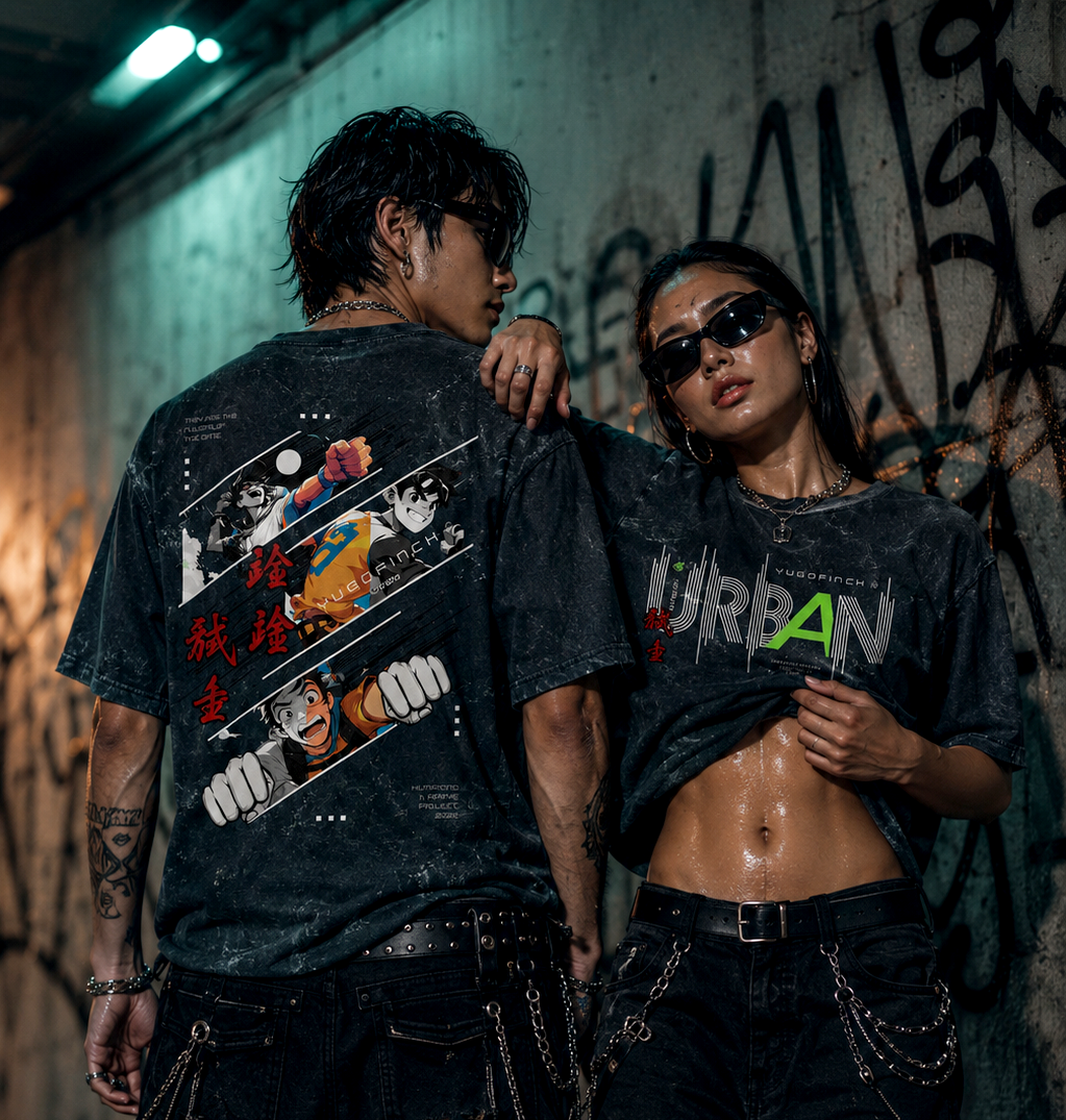 Unisex Acid Washed URBAN Oversized Tee - 5 COLORS