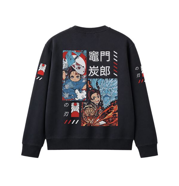 Unisex AOP Anime Kids Sweatshirt, 5 sizes - Image 3