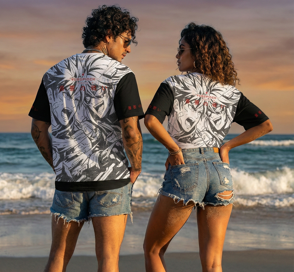 Unisex ANIME AOP T-Shirt - 6 sizes