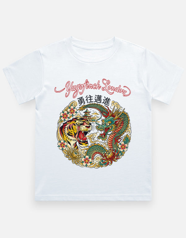 Unisex Wacom Hand Sketched Drago-Tiger T-Shirt - 12 months to 13 years - 6 colors - Image 3