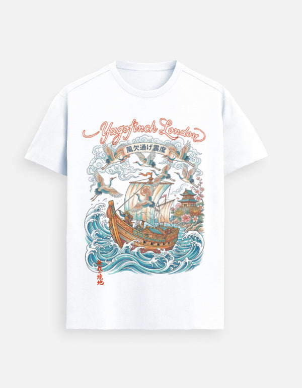 Unisex Supima SHIP T-Shirt - 3 COLORS - 9 SIZES - Image 4