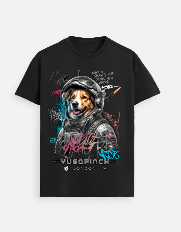 Unisex Supima Astro DOG (Muted)T-Shirt - 3 base colors - 9 sizes - Image 4