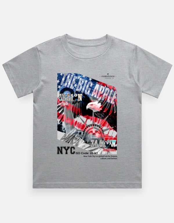 Unisex Crew Neck NYC T-Shirt - 12 month to 13 years - 7 colors - Image 2