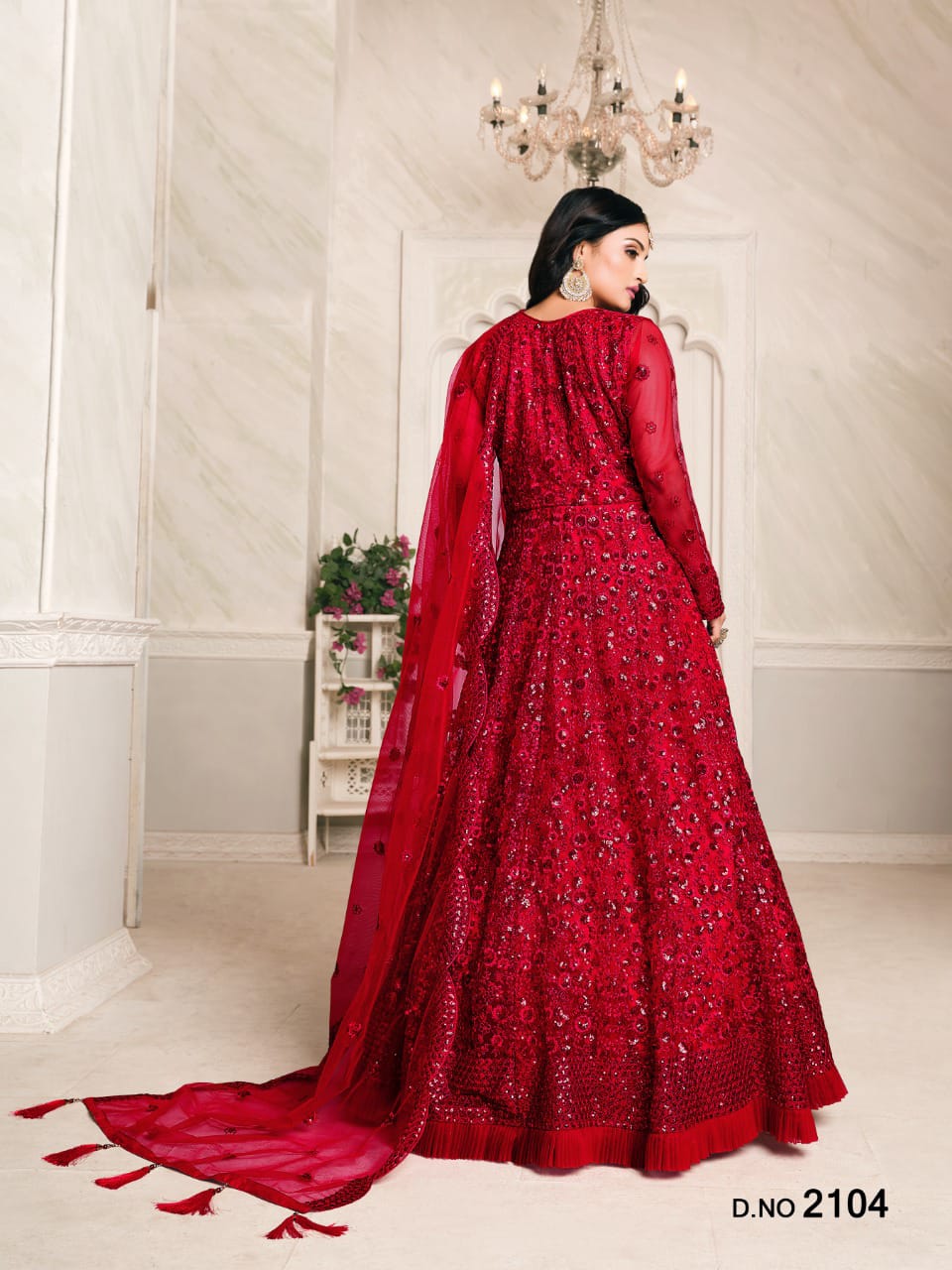 Women's Stunner Bridal Gown - Semi Stitched