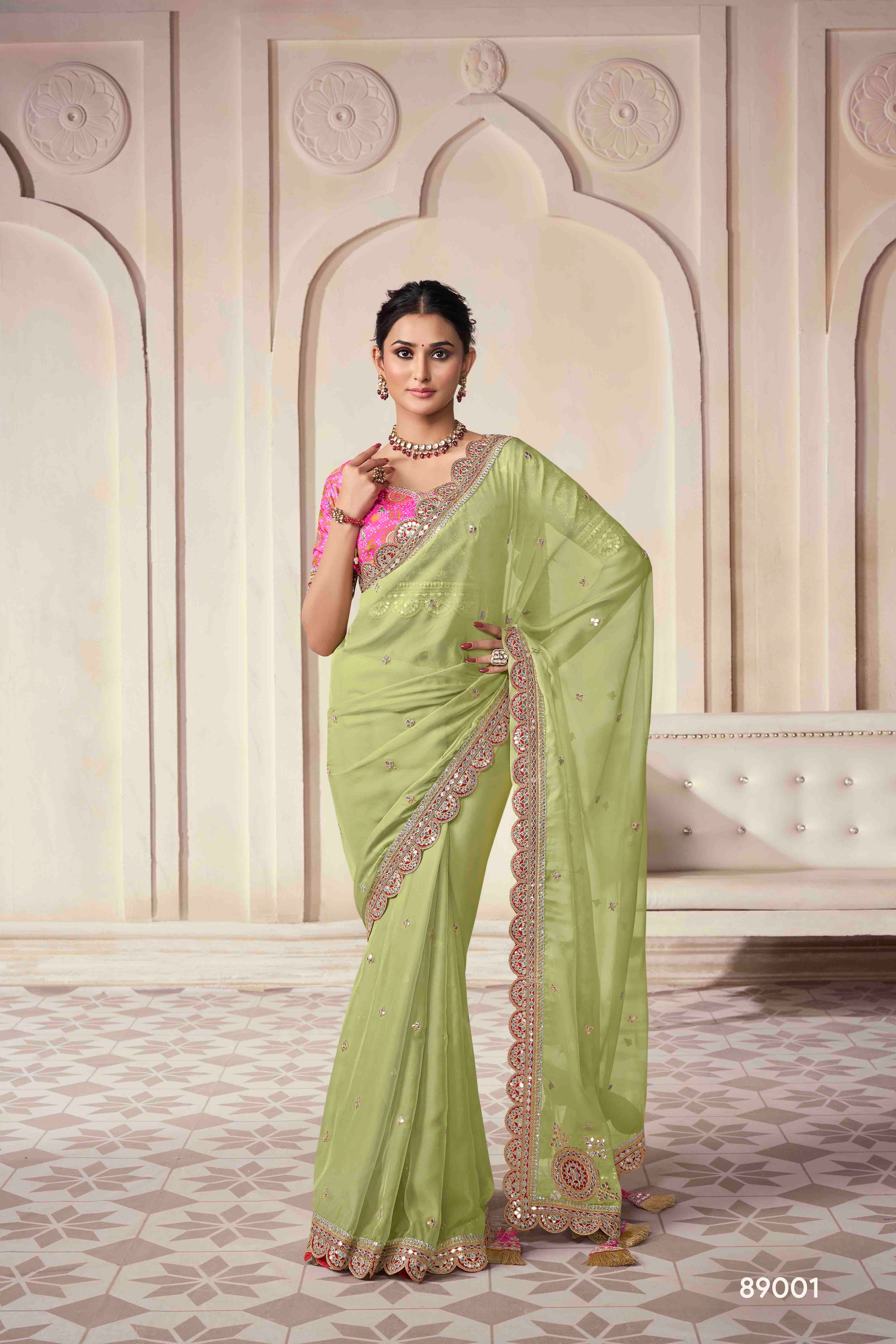 The Royal Touch Women's Saree - Stitch to fit