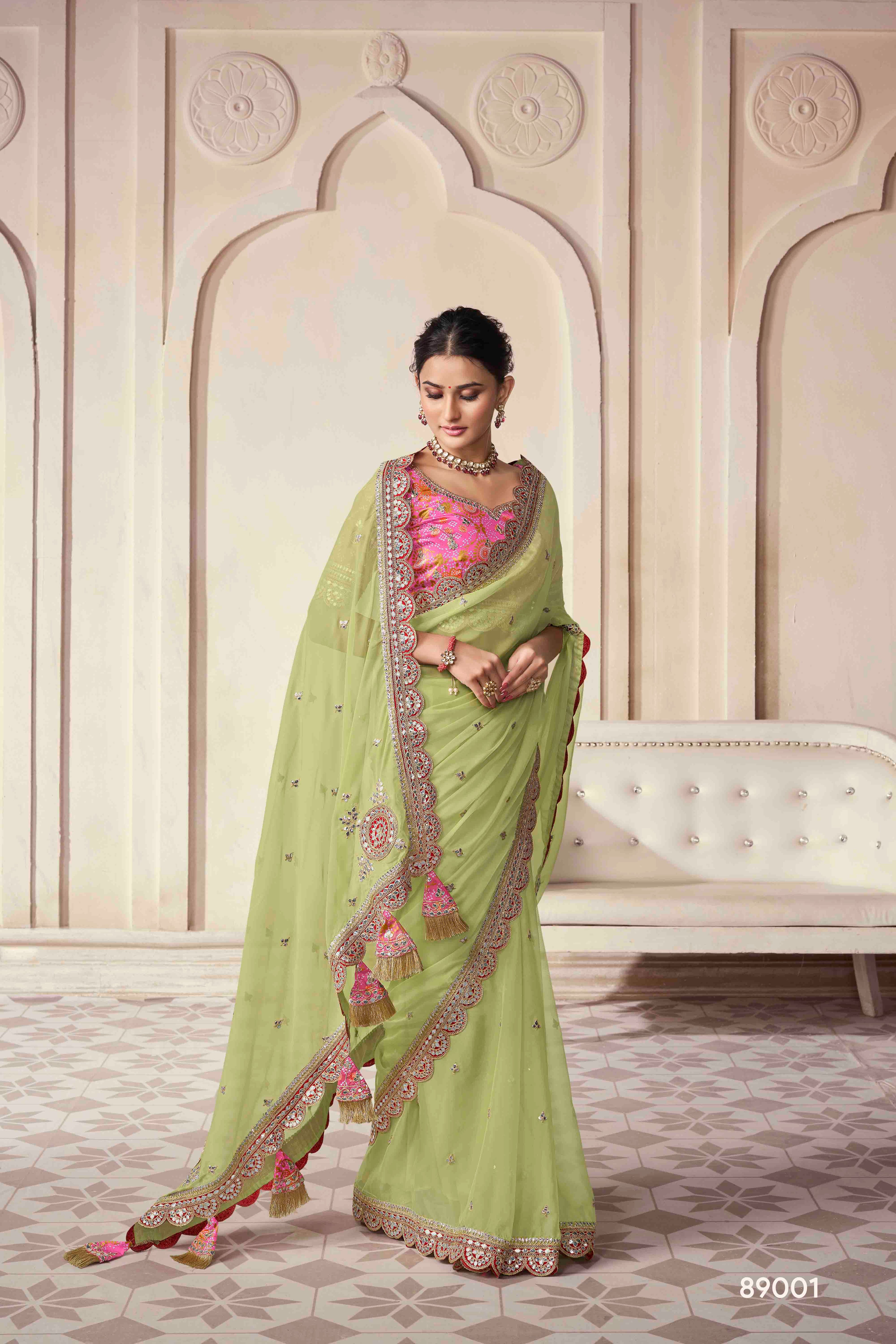 The Royal Touch Women's Saree - Stitch to fit