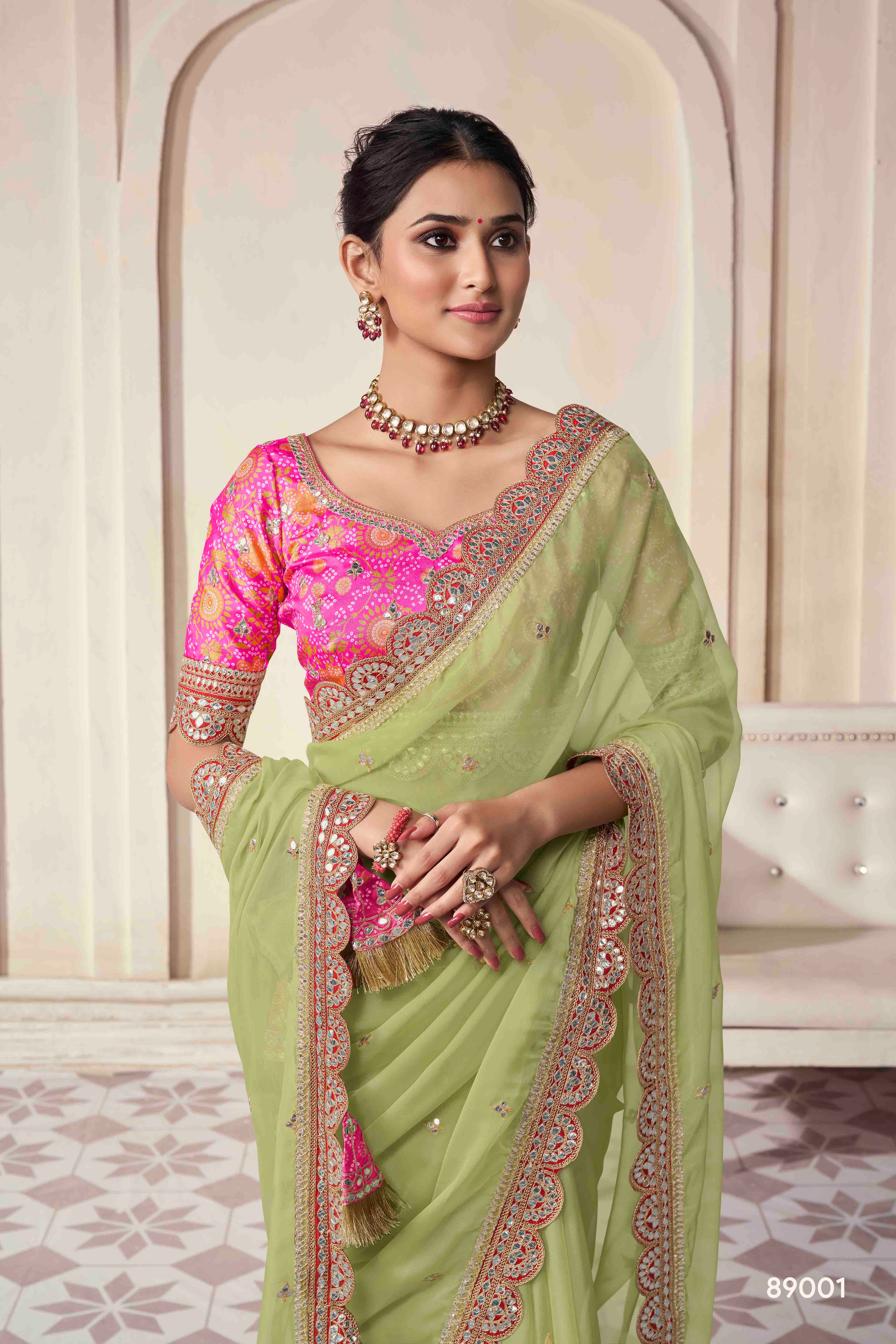 The Royal Touch Women's Saree - Stitch to fit