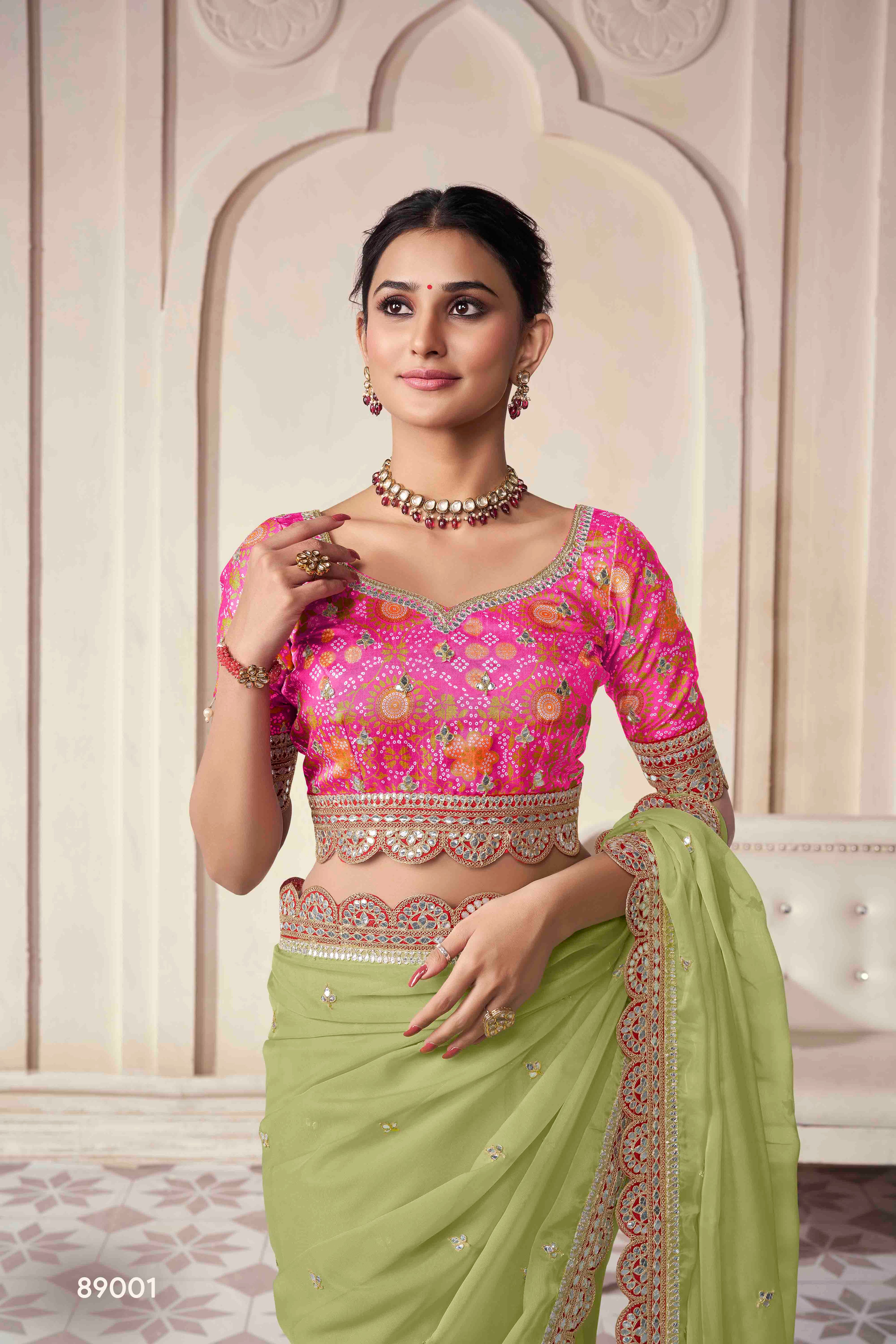 The Royal Touch Women's Saree - Stitch to fit