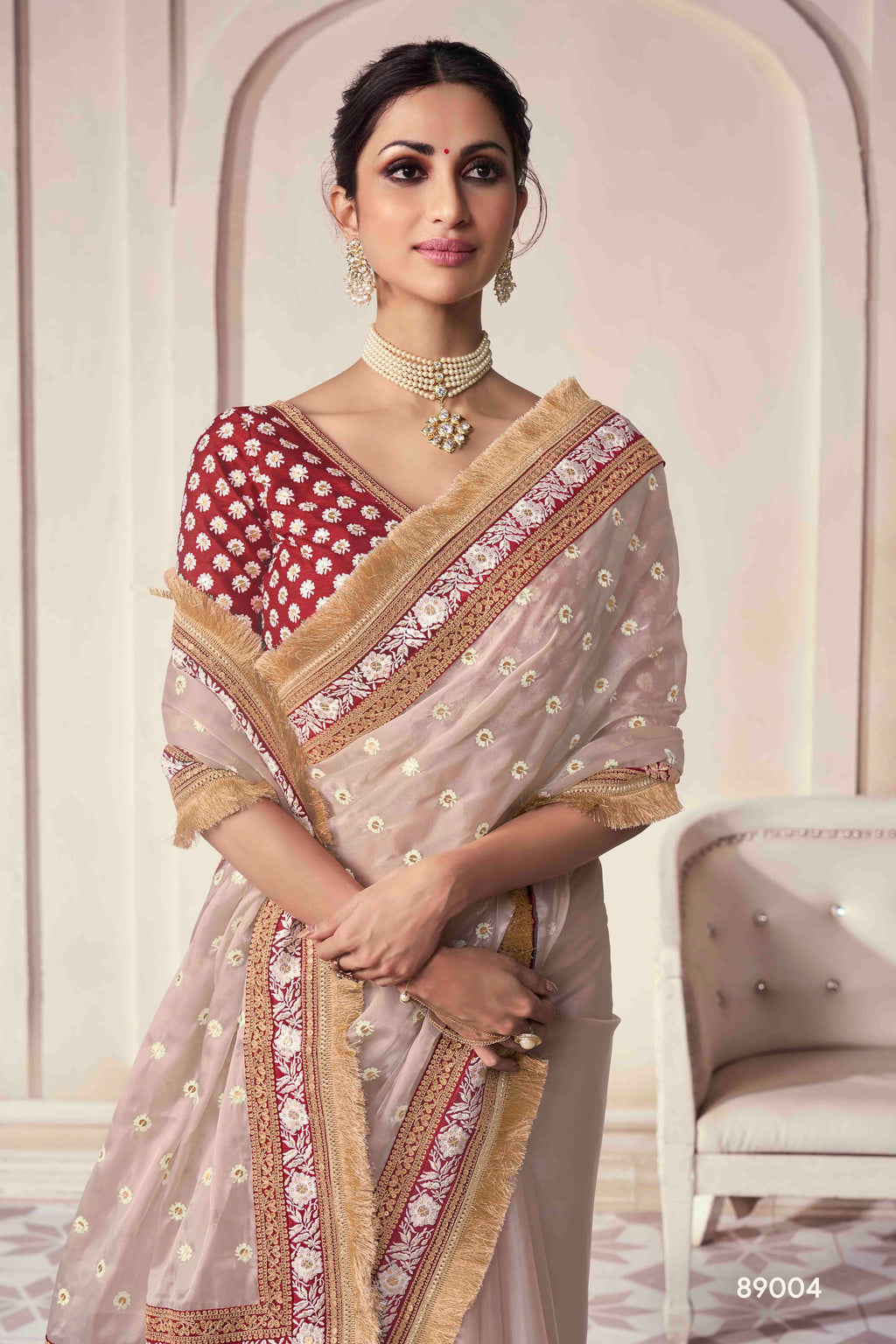 The Royal Touch Women's Saree - Stitch to fit
