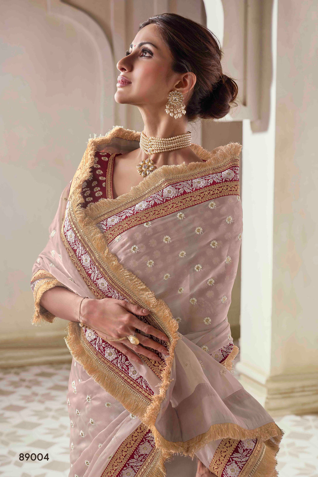The Royal Touch Women's Saree - Stitch to fit