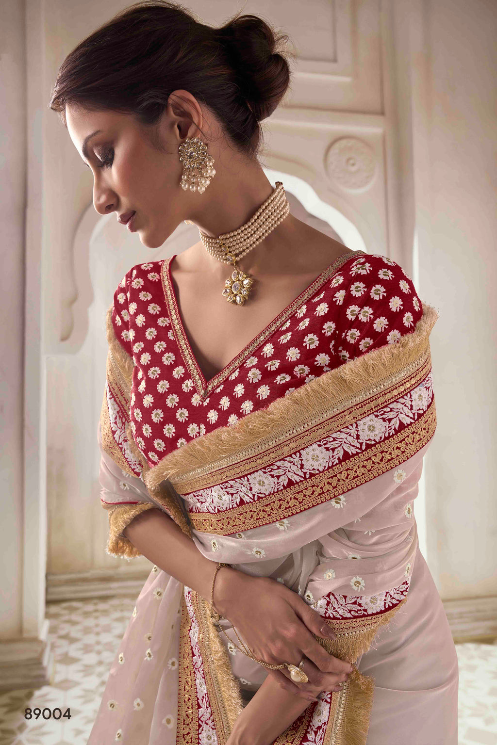 The Royal Touch Women's Saree - Stitch to fit