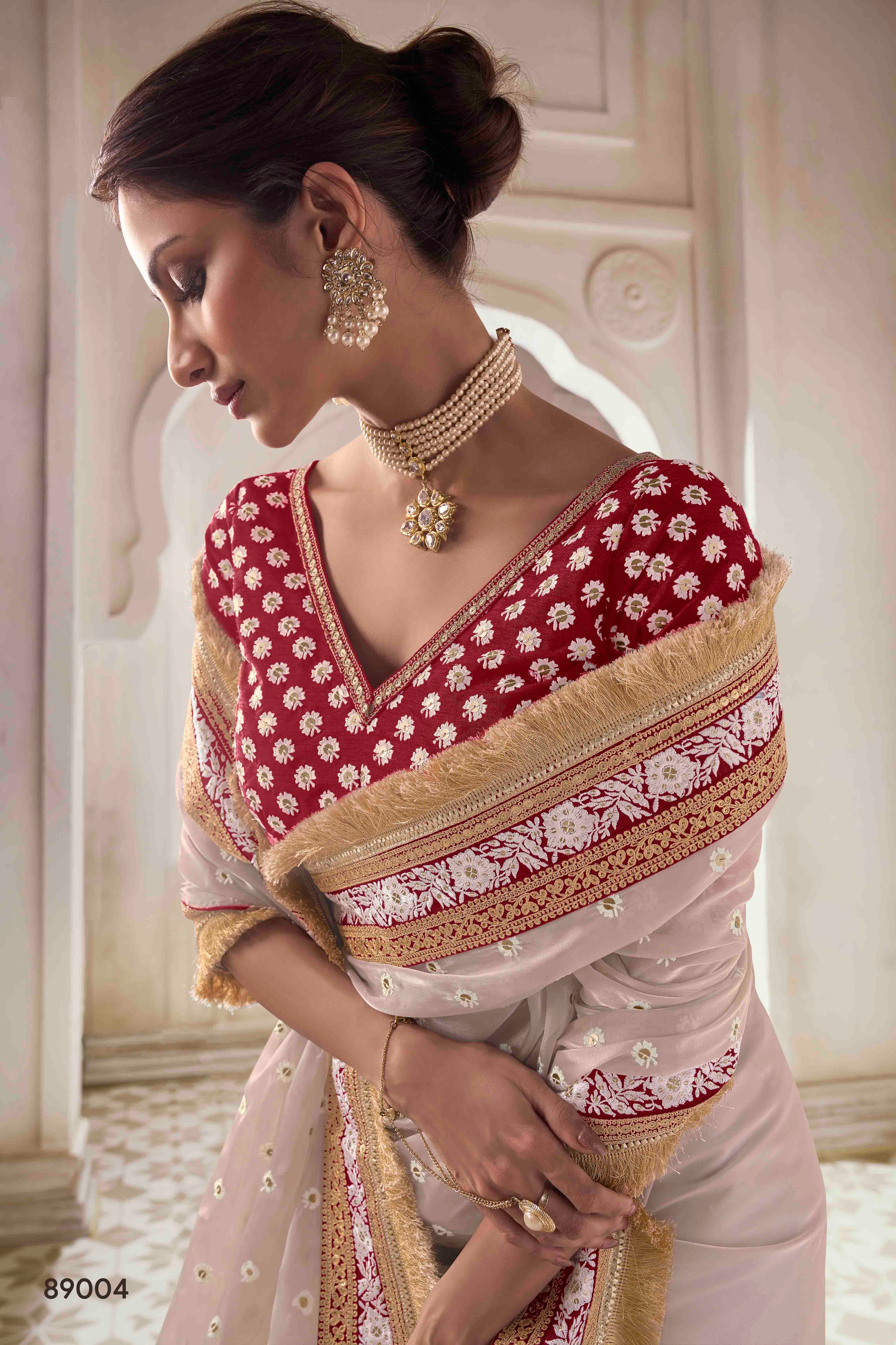 The Royal Touch Women's Saree - Stitch to fit