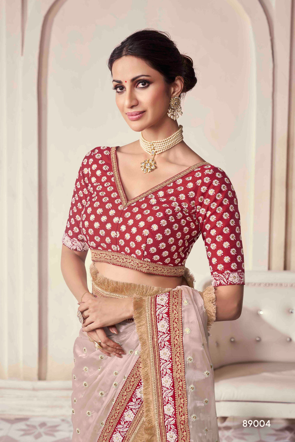 The Royal Touch Women's Saree - Stitch to fit