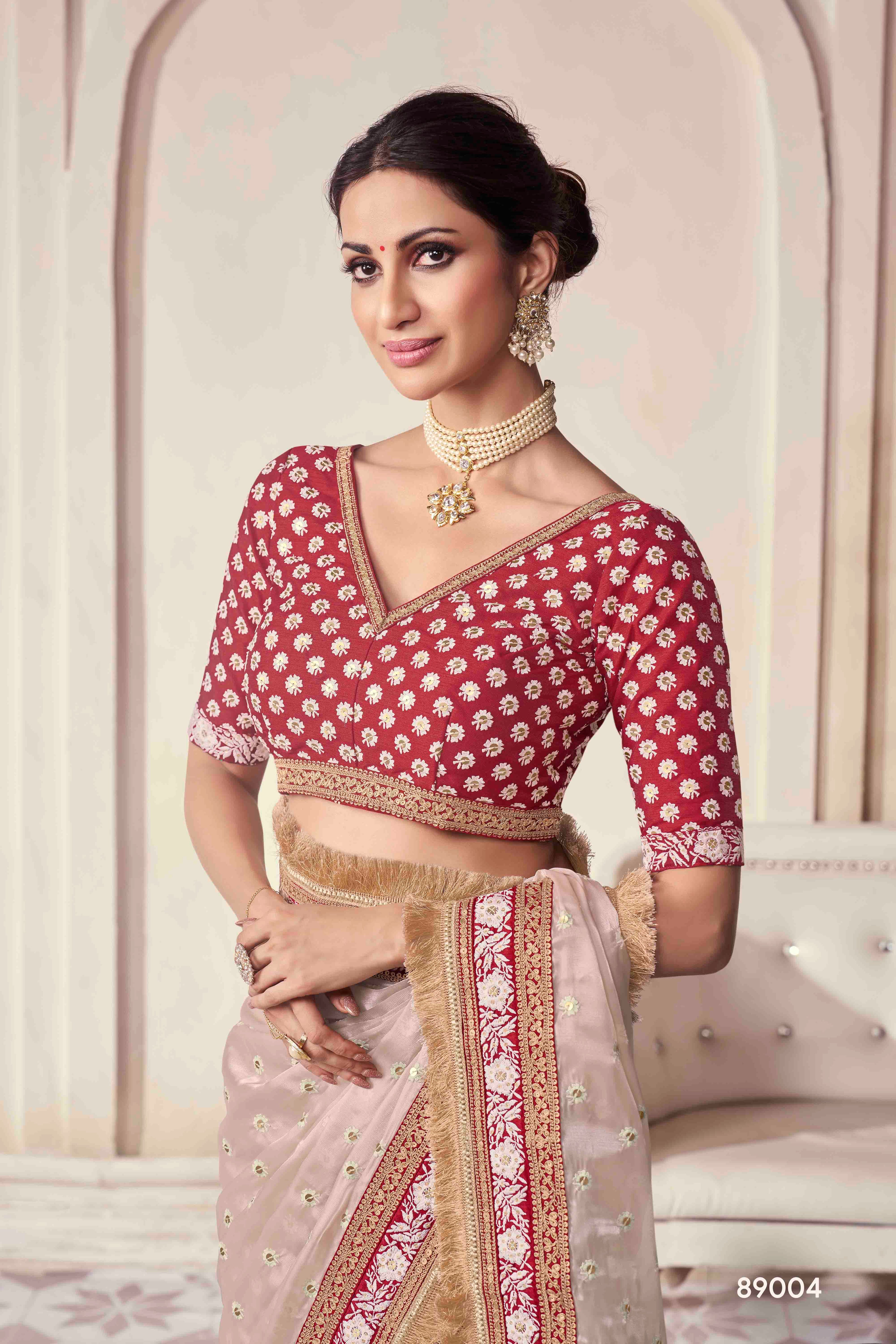 The Royal Touch Women's Saree - Stitch to fit