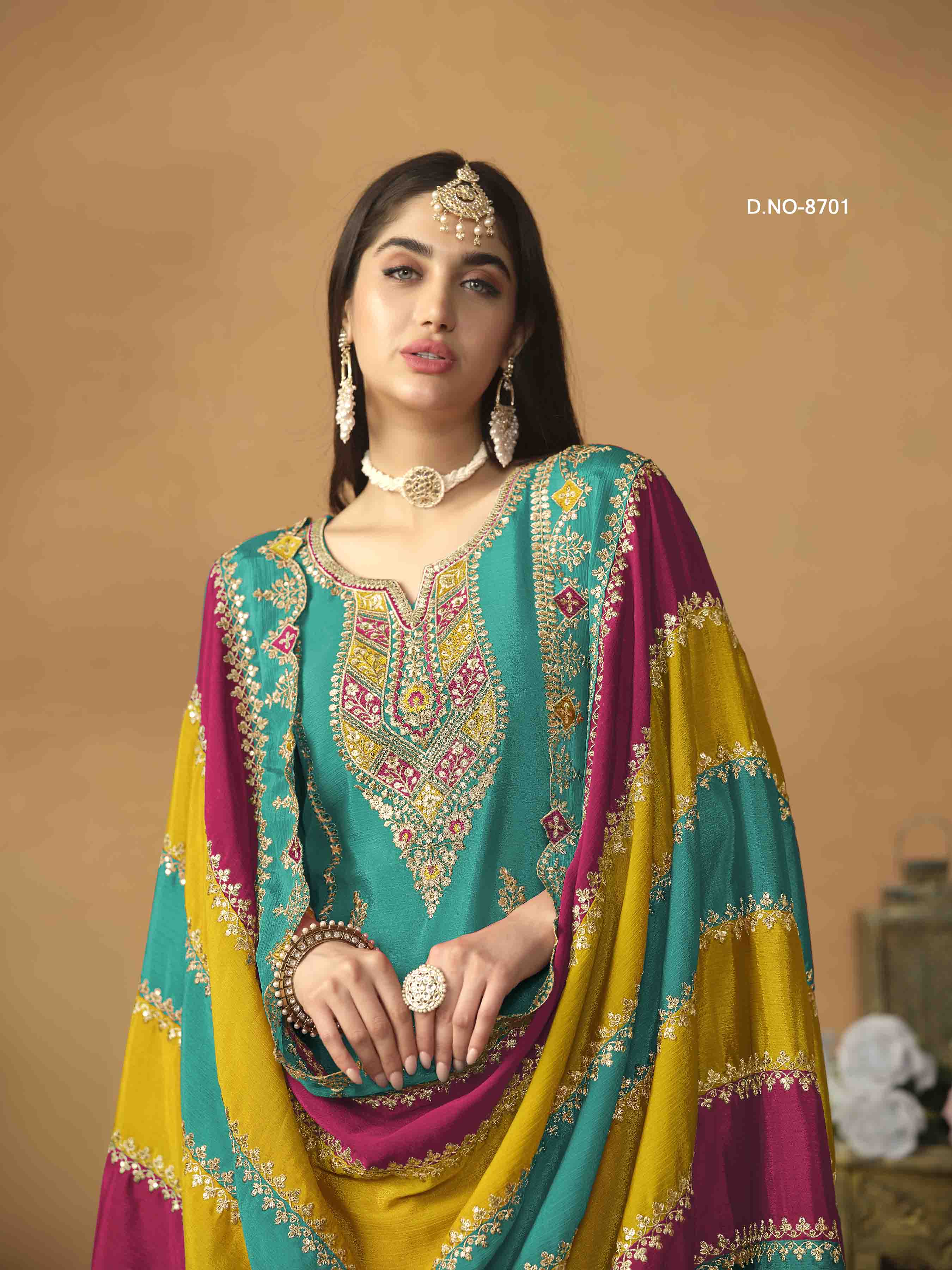 Women's Salwar Suit - Semi Stitched