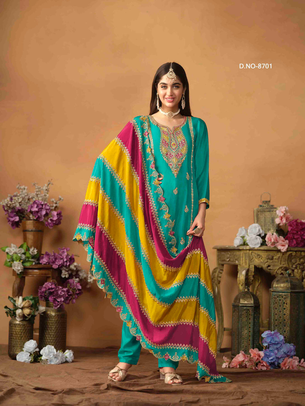 Women's Salwar Suit - Semi Stitched