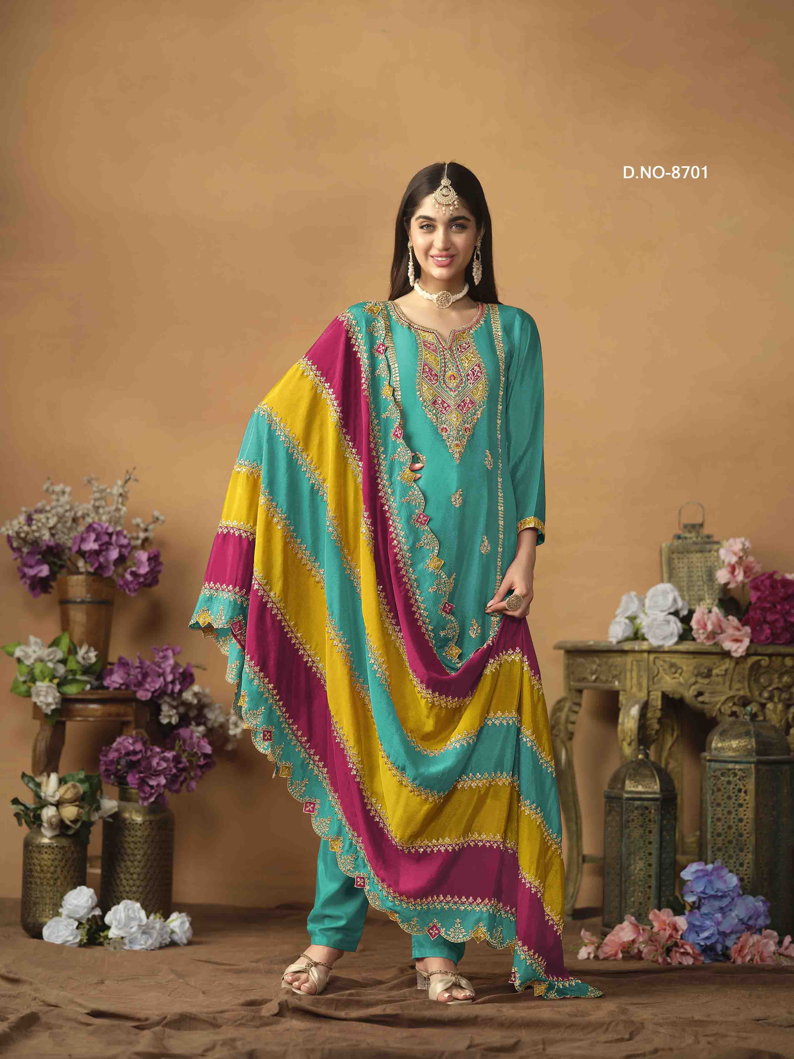 Women's Salwar Suit - Semi Stitched