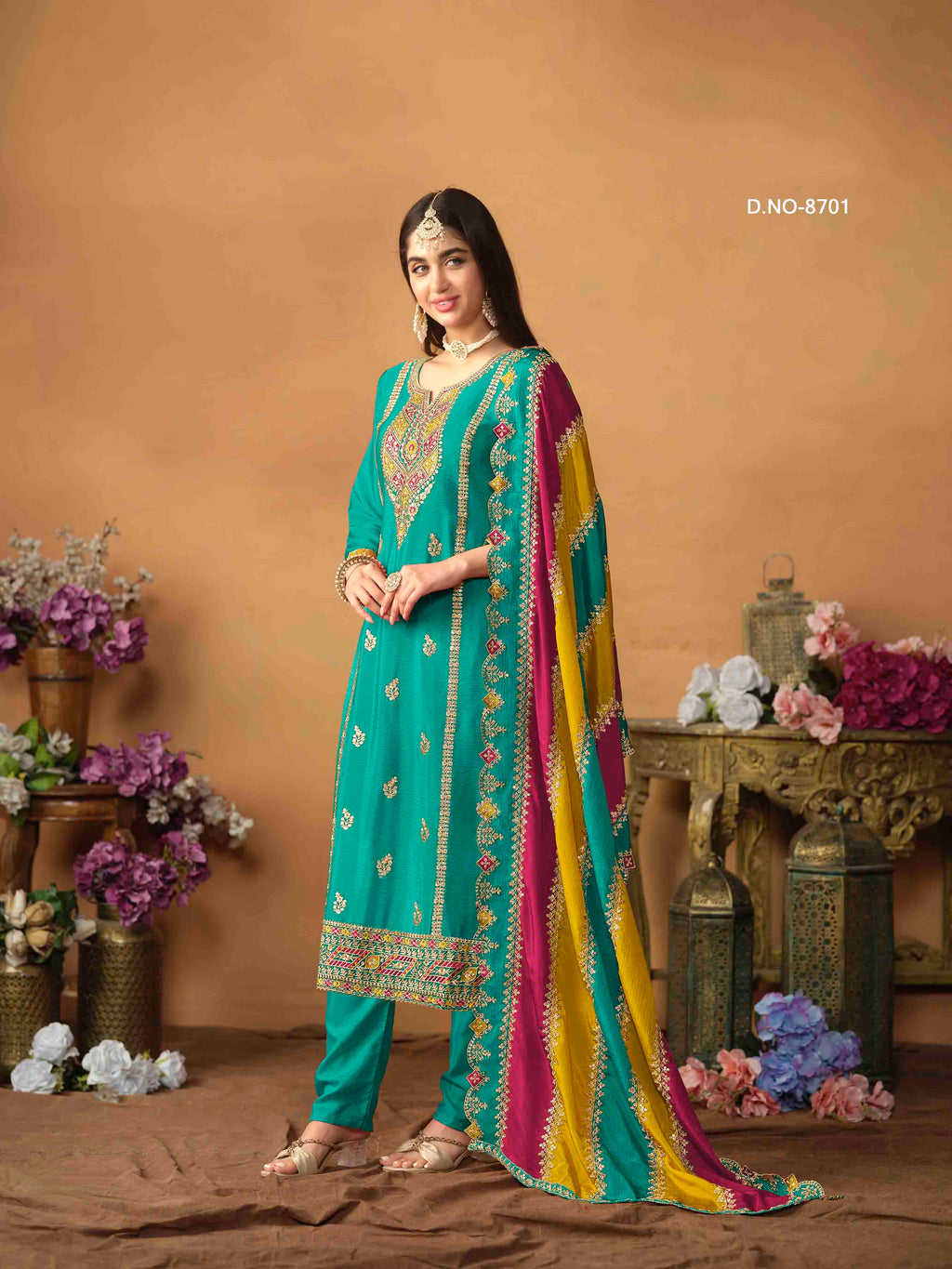 Women's Salwar Suit - Semi Stitched