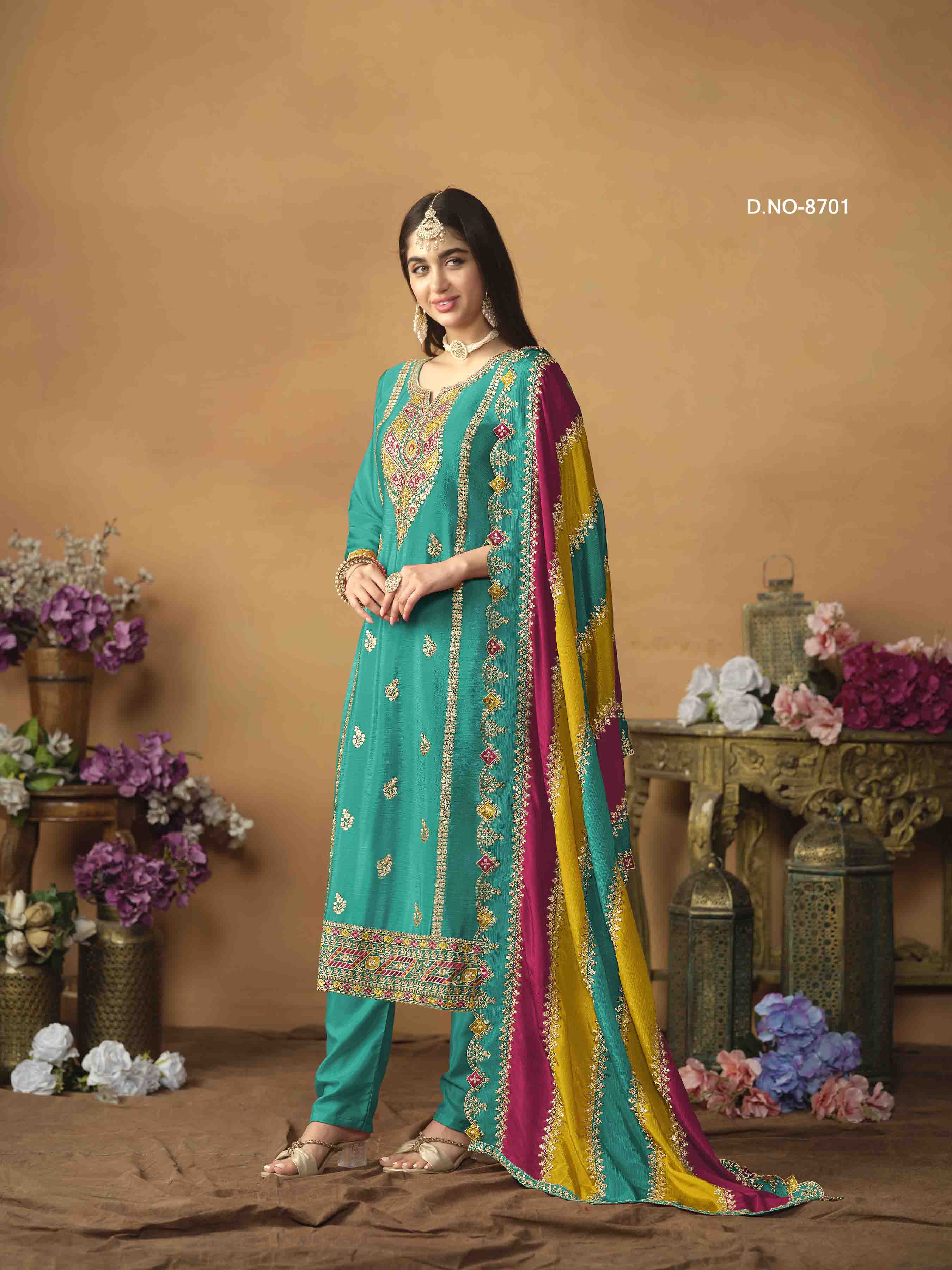Women's Salwar Suit - Semi Stitched