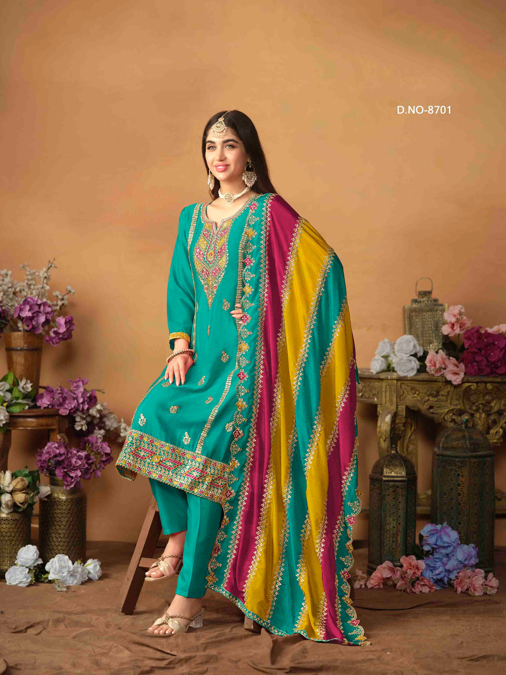 Women's Salwar Suit - Semi Stitched