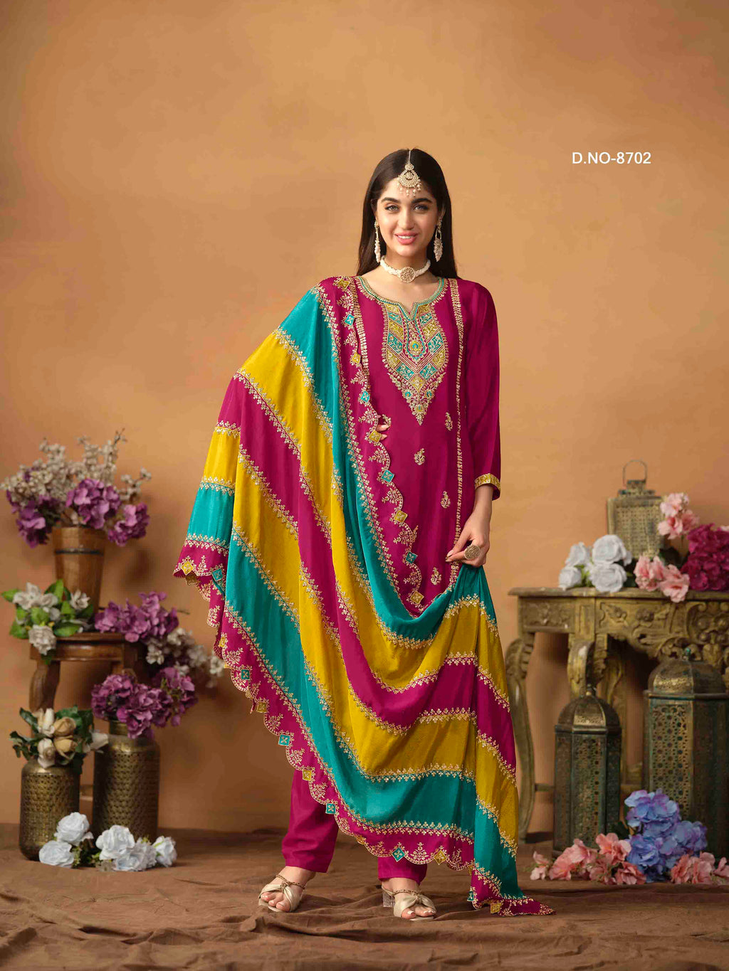 Women's Salwar Suit - Semi Stitched