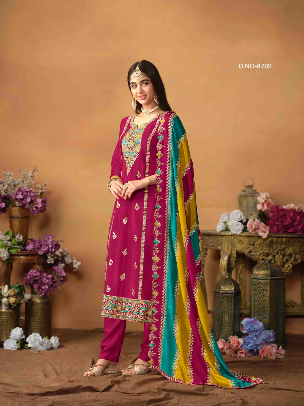 Women's Salwar Suit - Semi Stitched