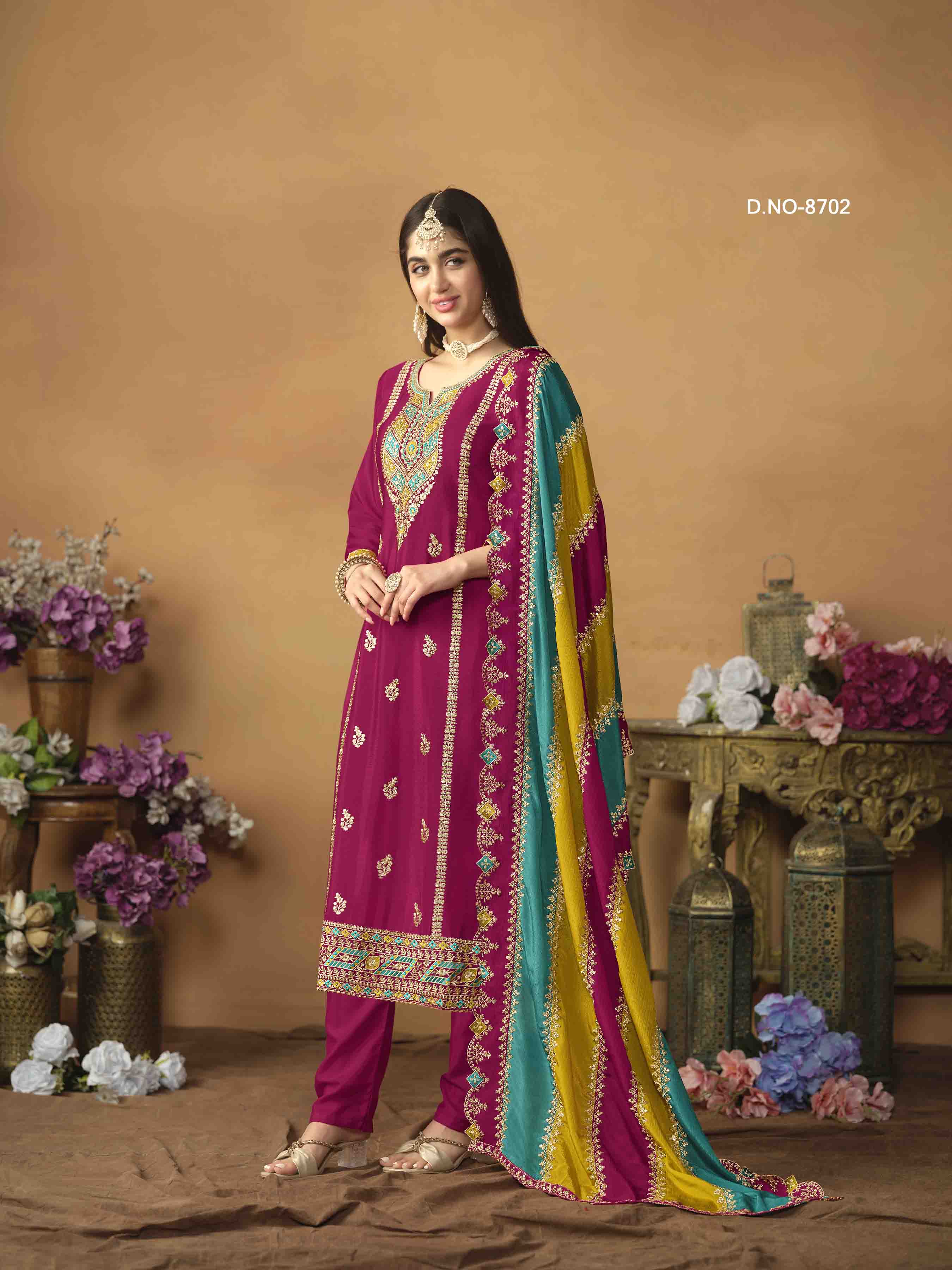 Women's Salwar Suit - Semi Stitched