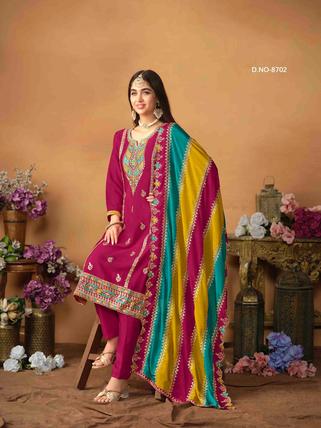 Women's Salwar Suit - Semi Stitched
