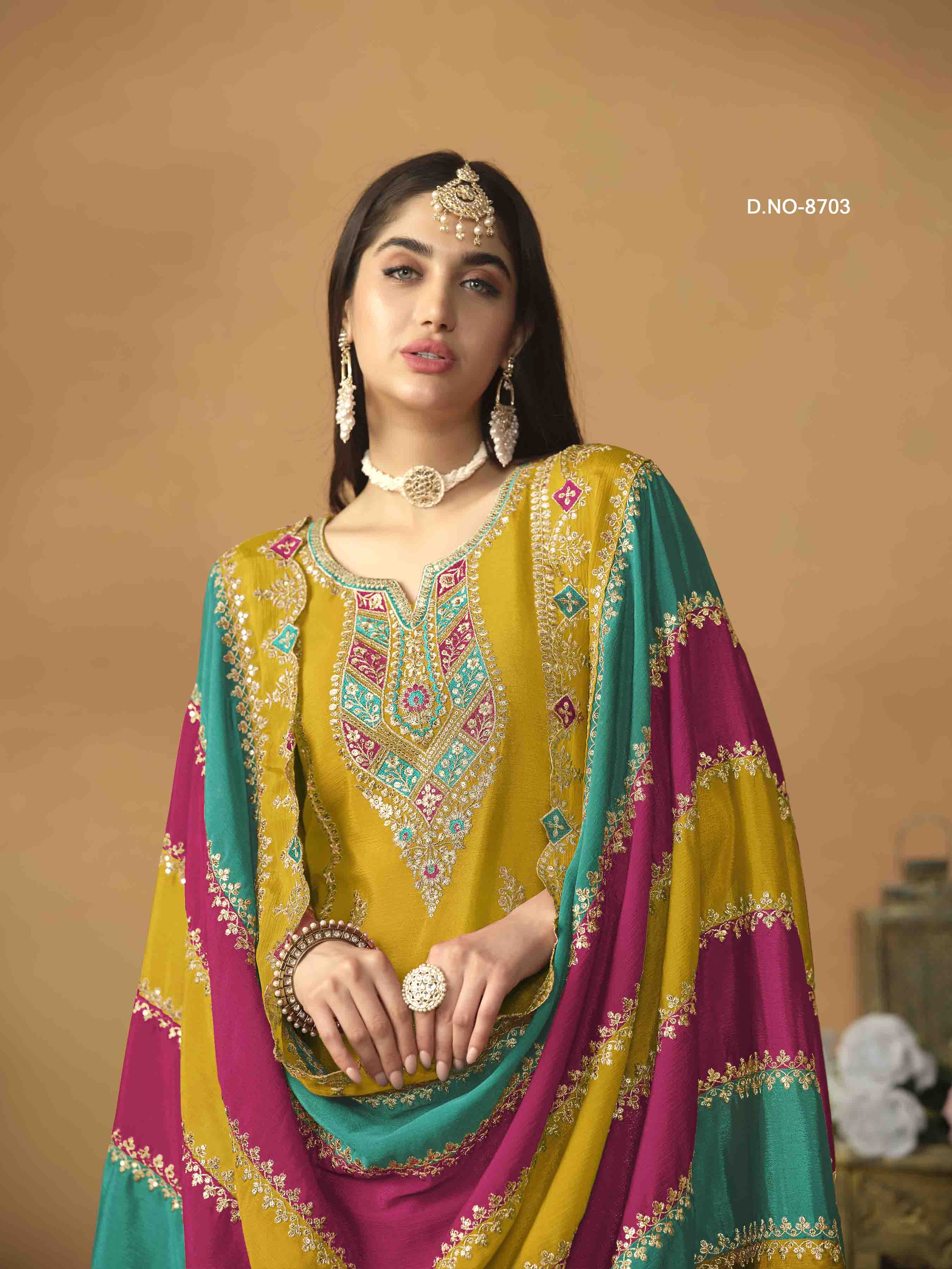 Women's Salwar Suit - Semi Stitched