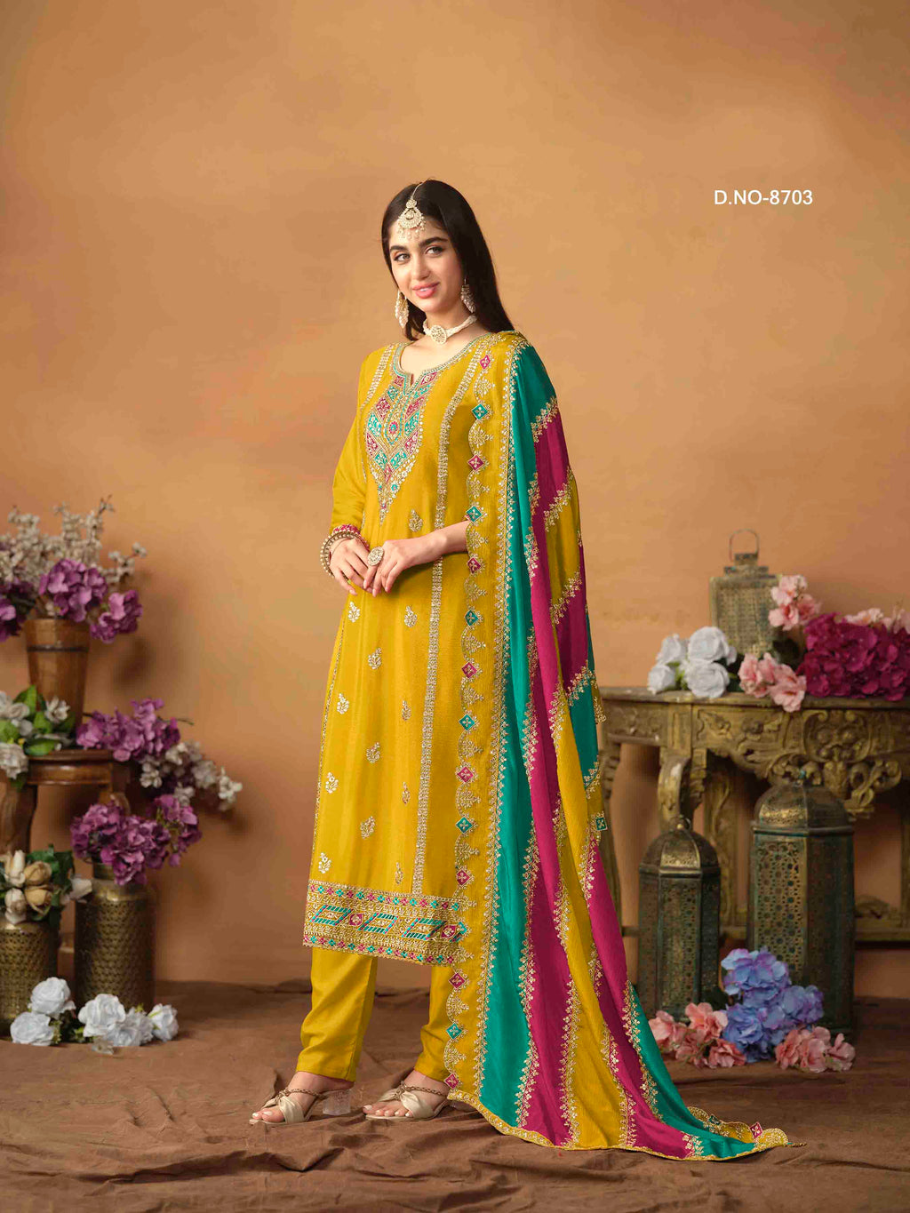 Women's Salwar Suit - Semi Stitched