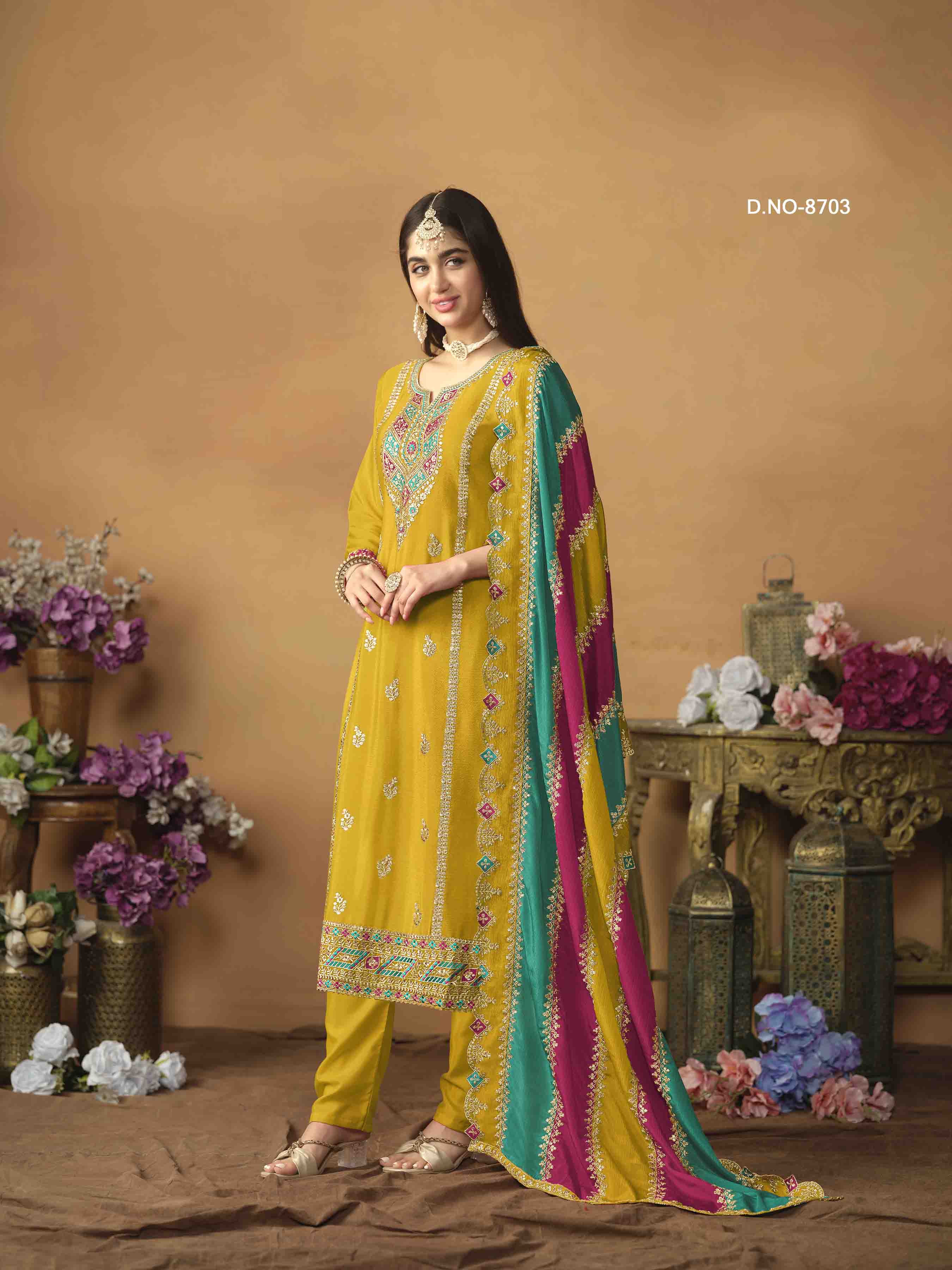 Women's Salwar Suit - Semi Stitched