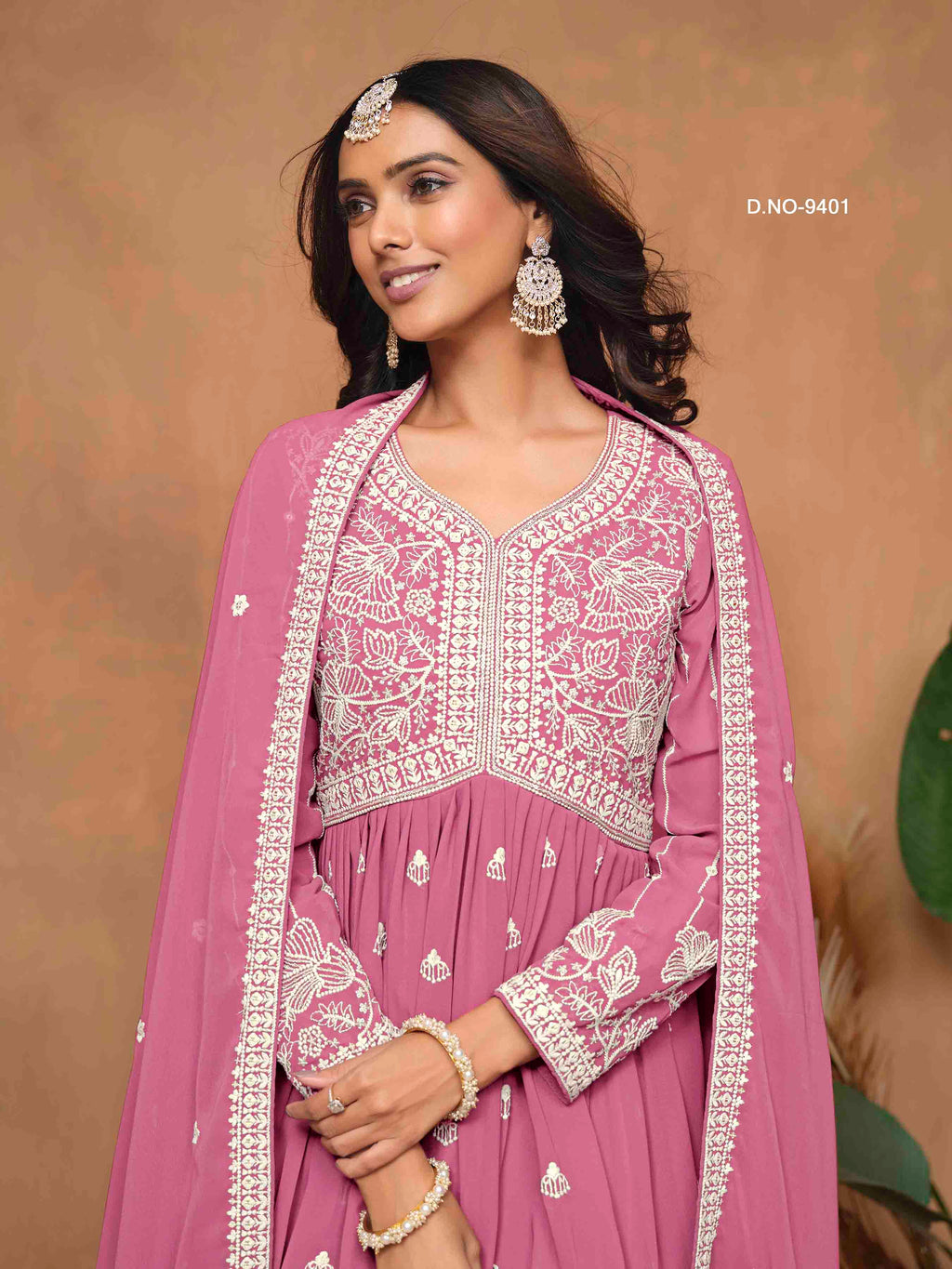 Women's Peplum Sharara Suit - Semi Stitched