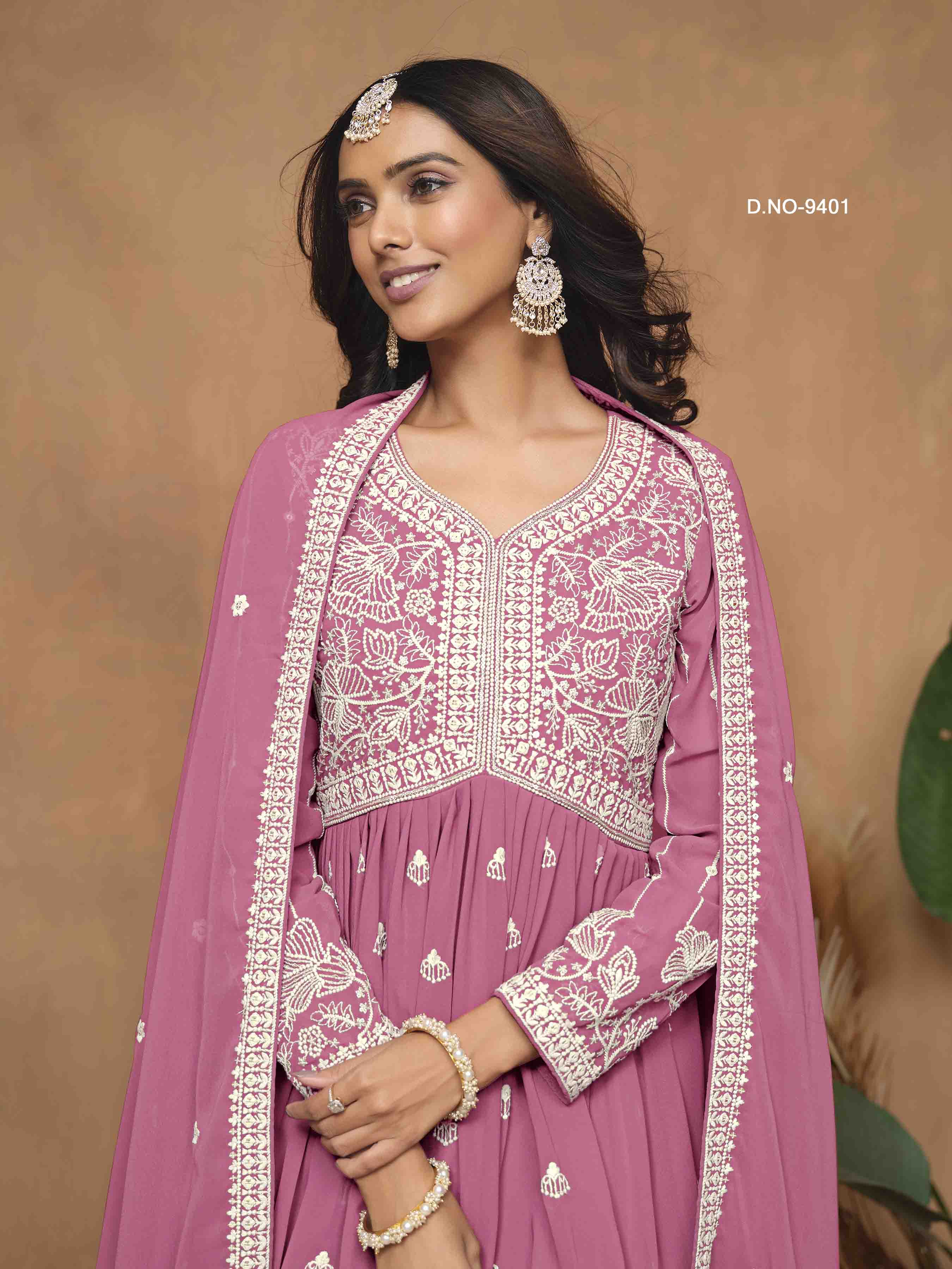 Women's Peplum Sharara Suit - Semi Stitched