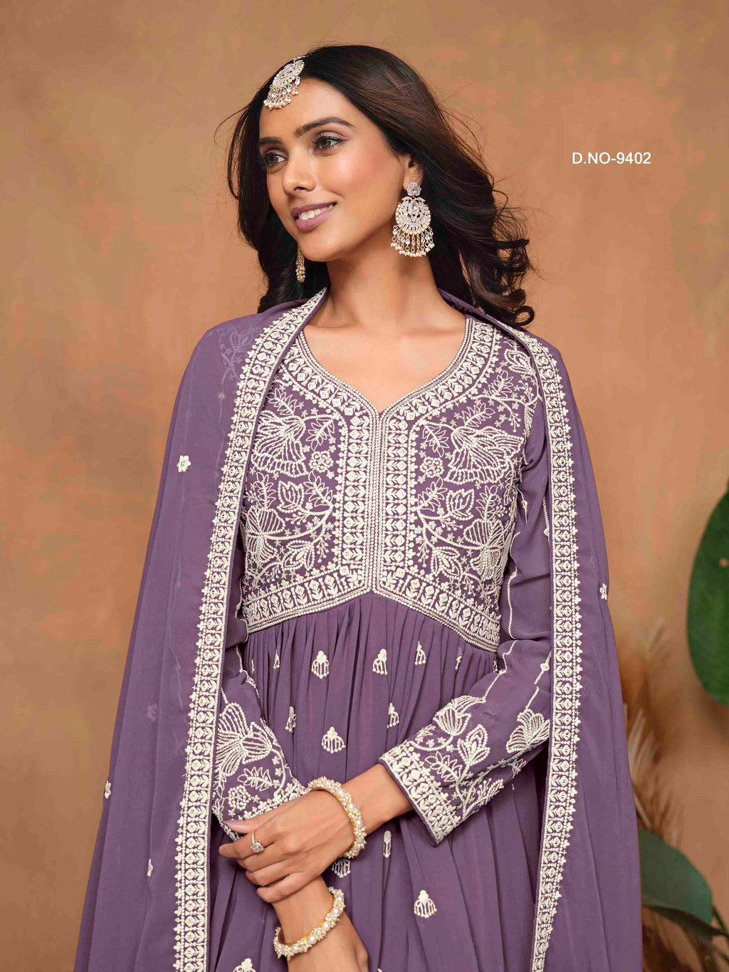 Women's Peplum Sharara Suit - Semi Stitched