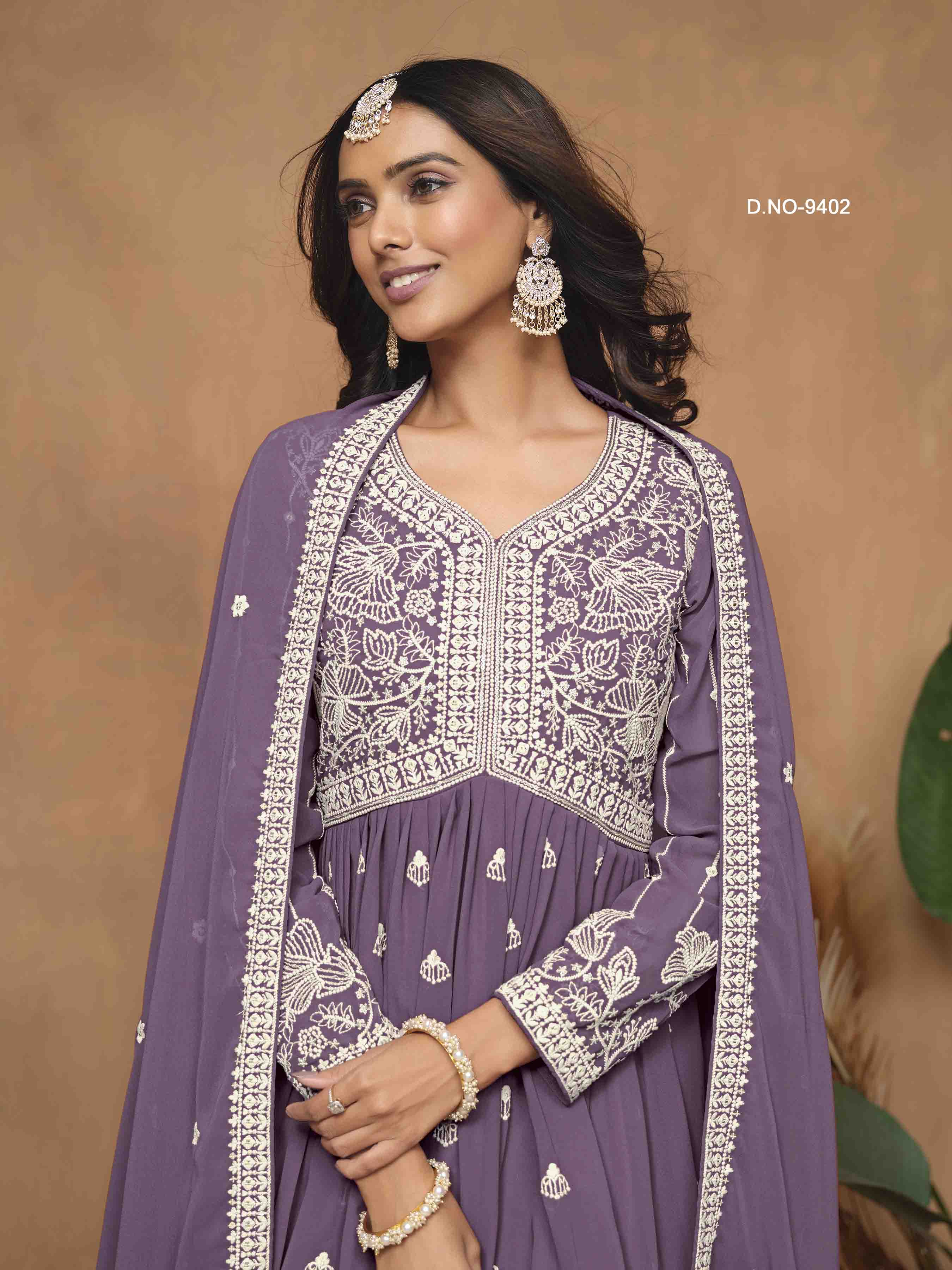 Women's Peplum Sharara Suit - Semi Stitched