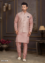 Men's Ethnic Nehru Jacket, Kurta & Pajama Set