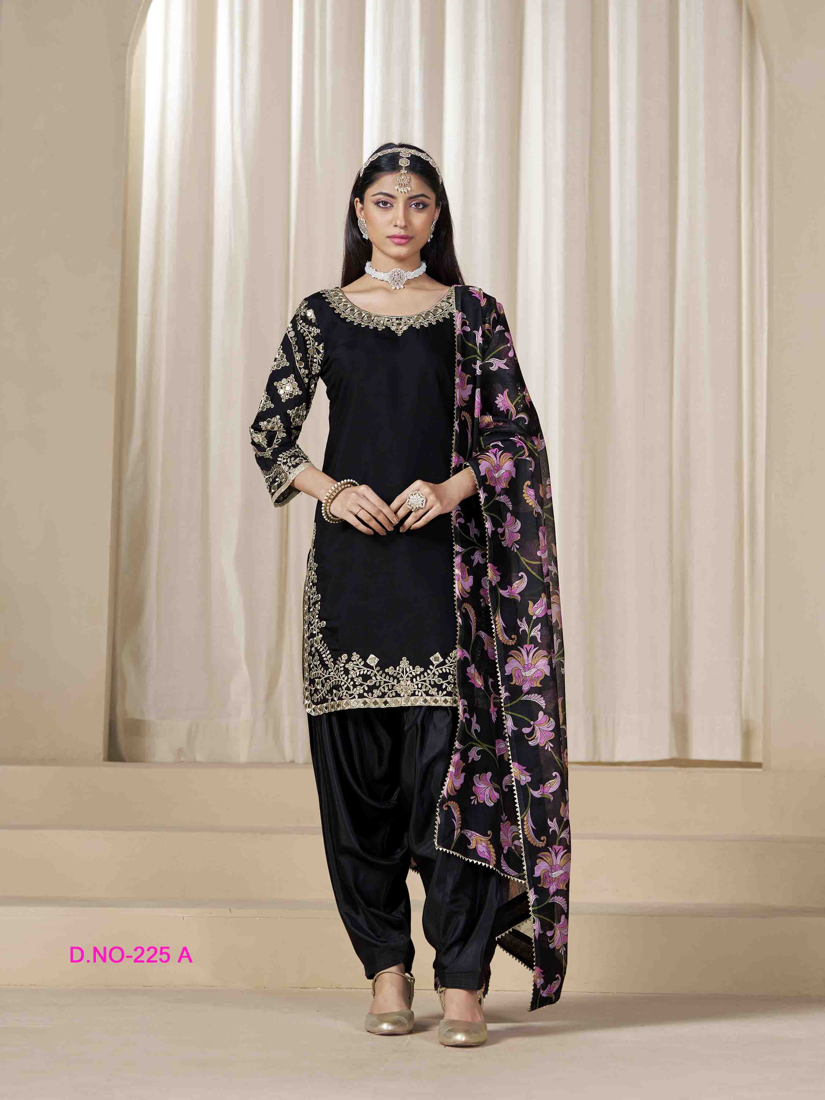 Women's Salwar Suit - Semi Stitched