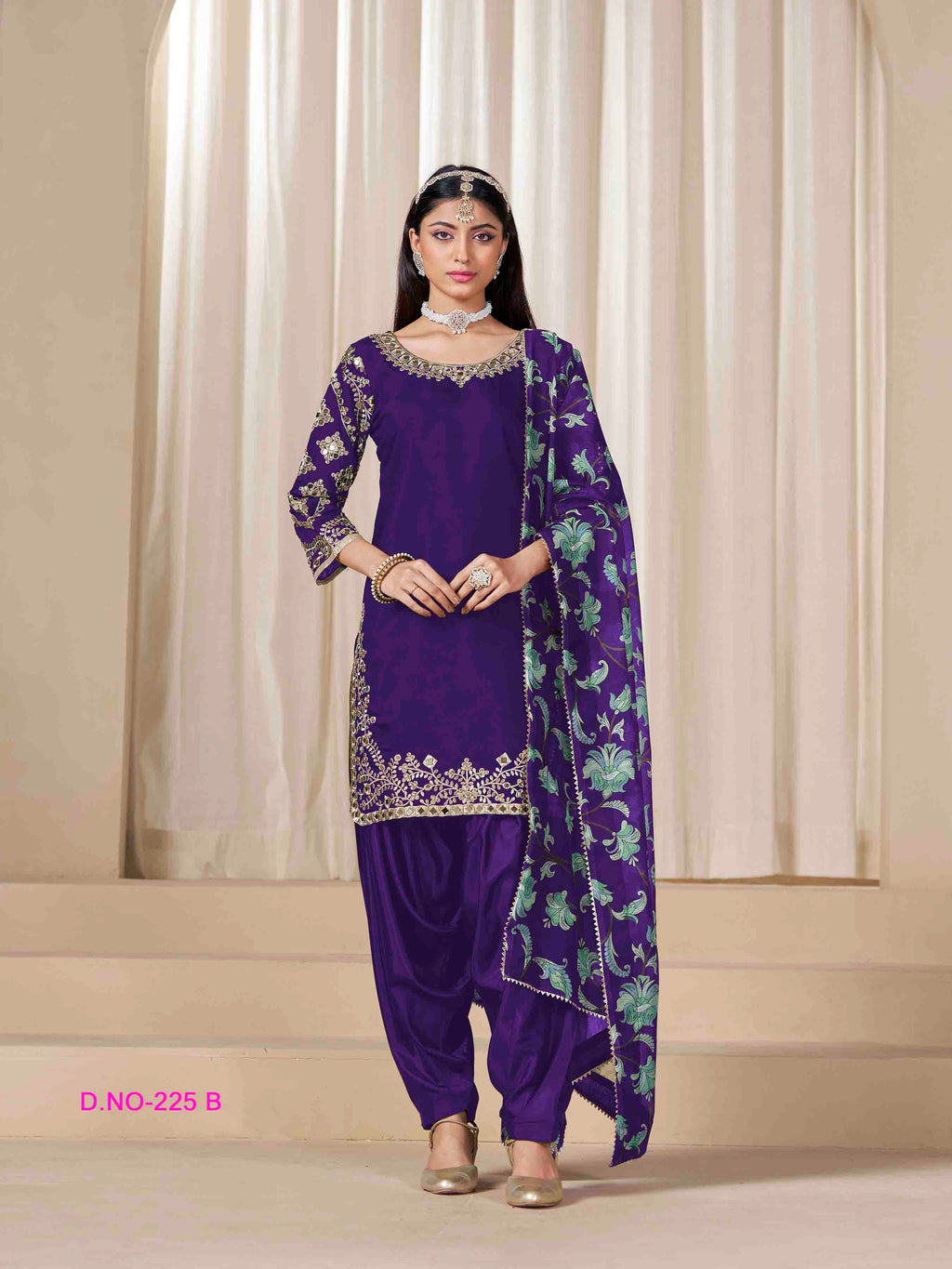 Women's Salwar Suit - Semi Stitched