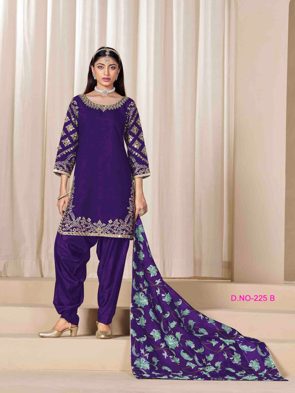Women's Salwar Suit - Semi Stitched