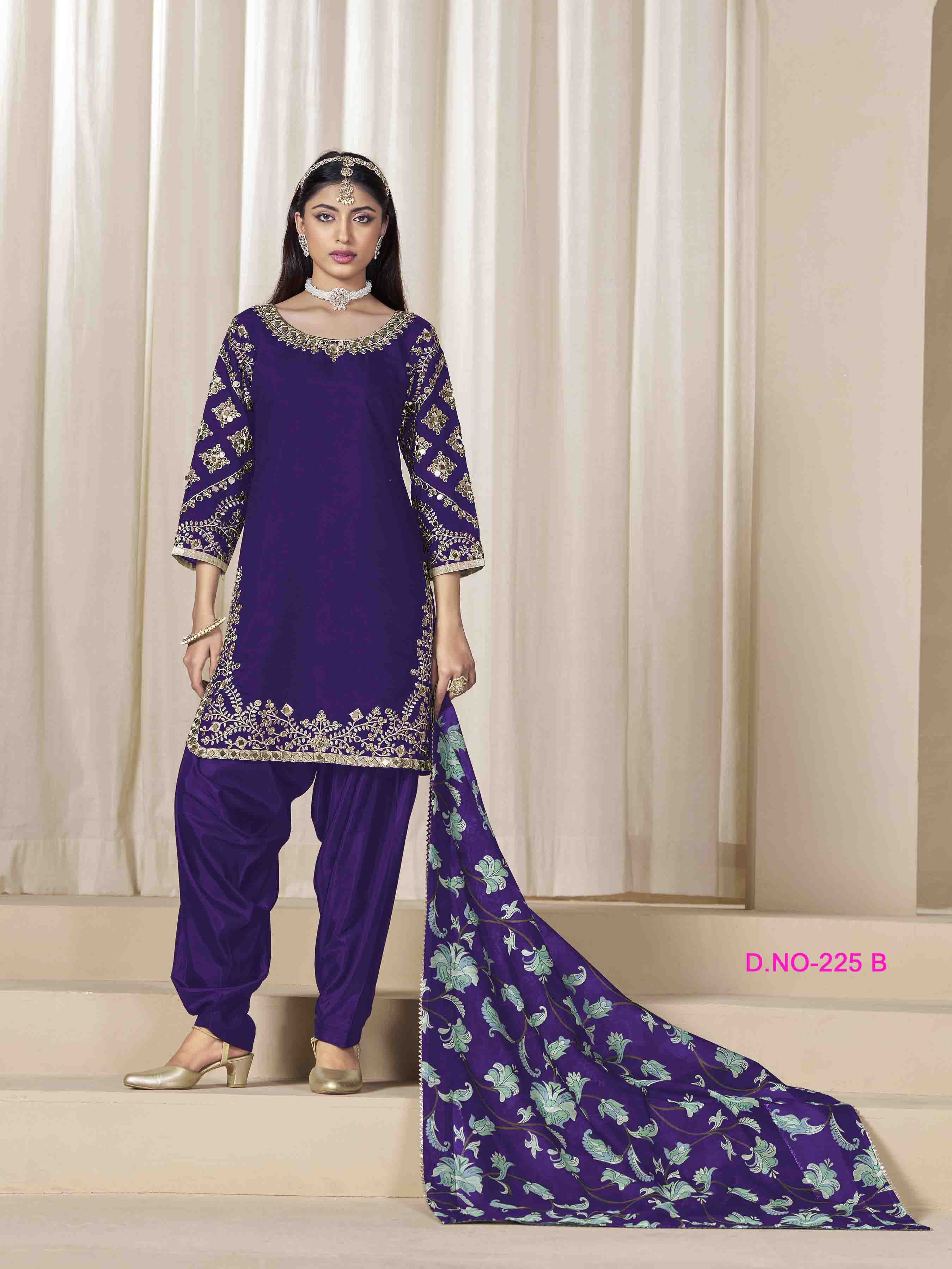 Women's Salwar Suit - Semi Stitched