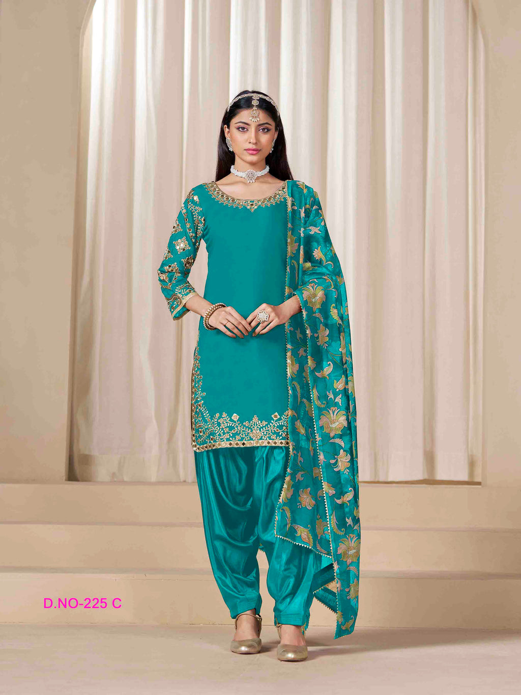Women's Salwar Suit - Semi Stitched