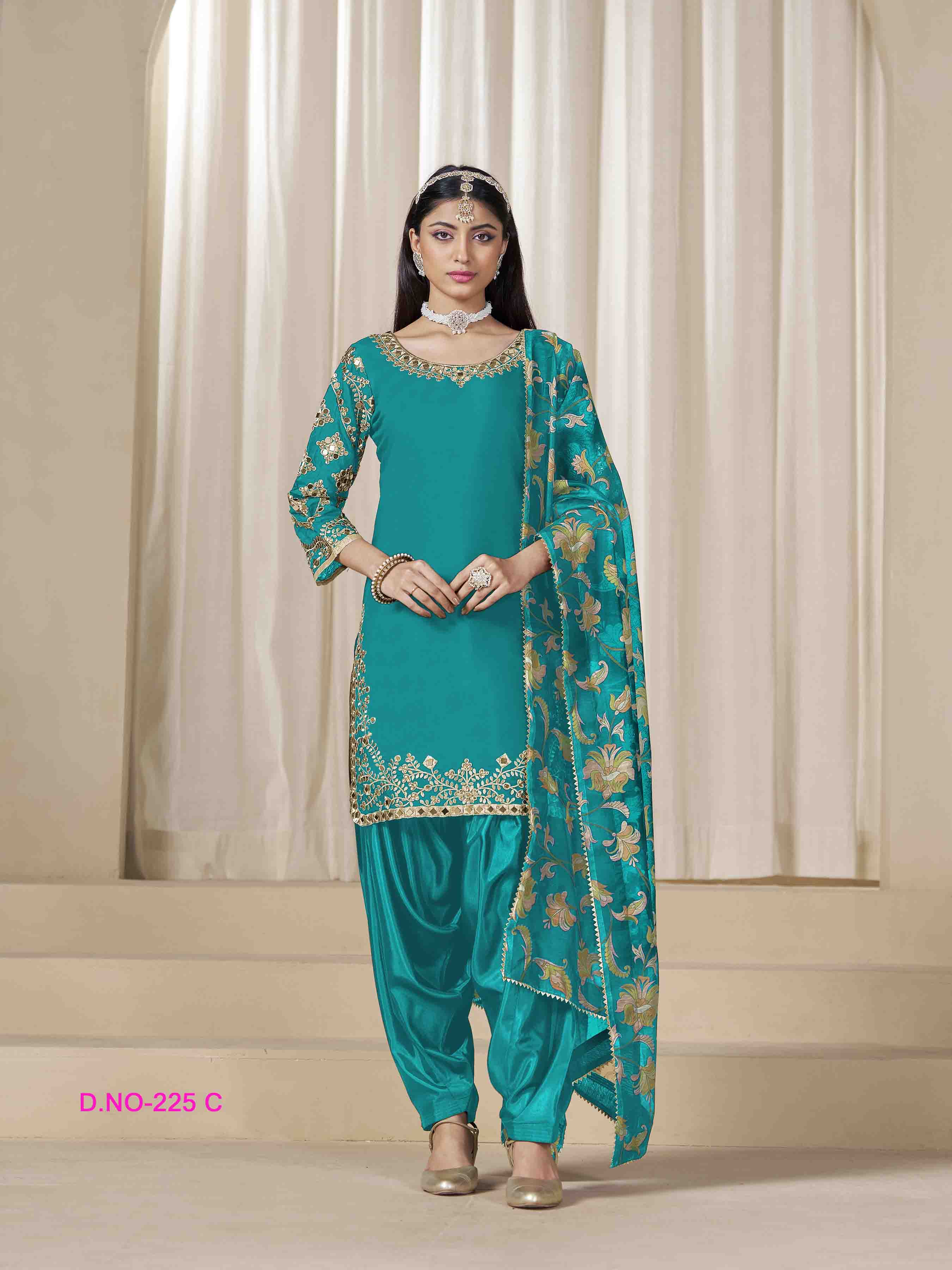 Women's Salwar Suit - Semi Stitched