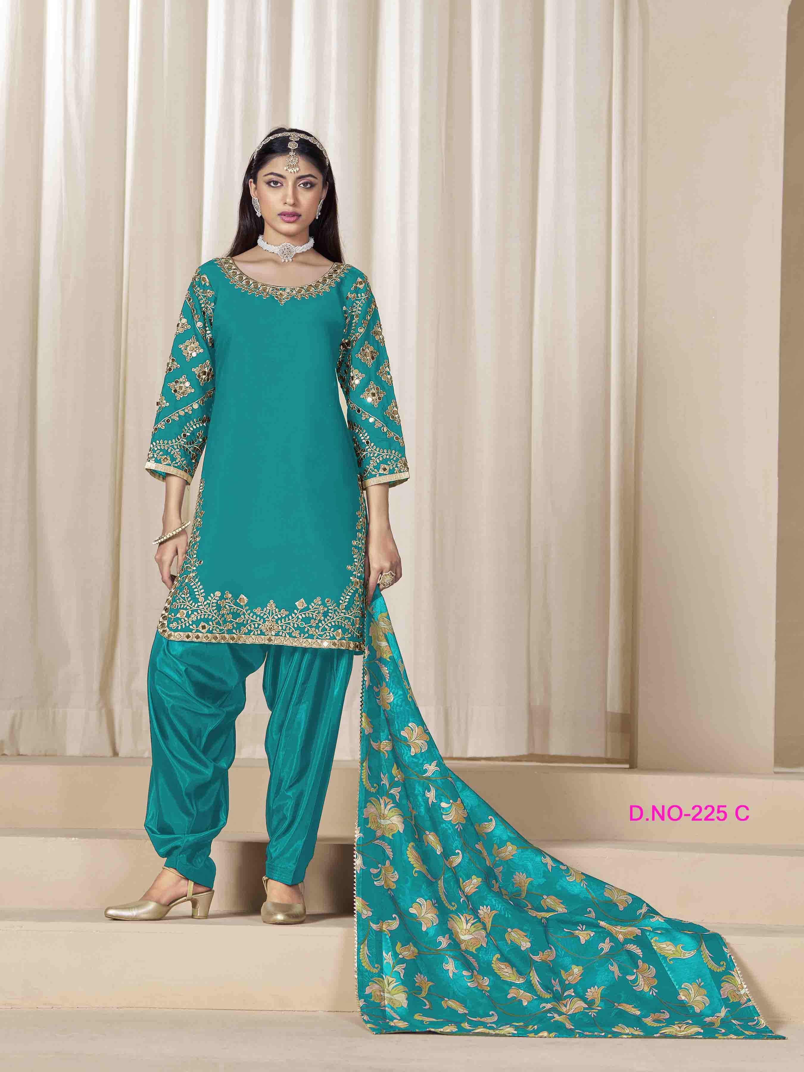 Women's Salwar Suit - Semi Stitched